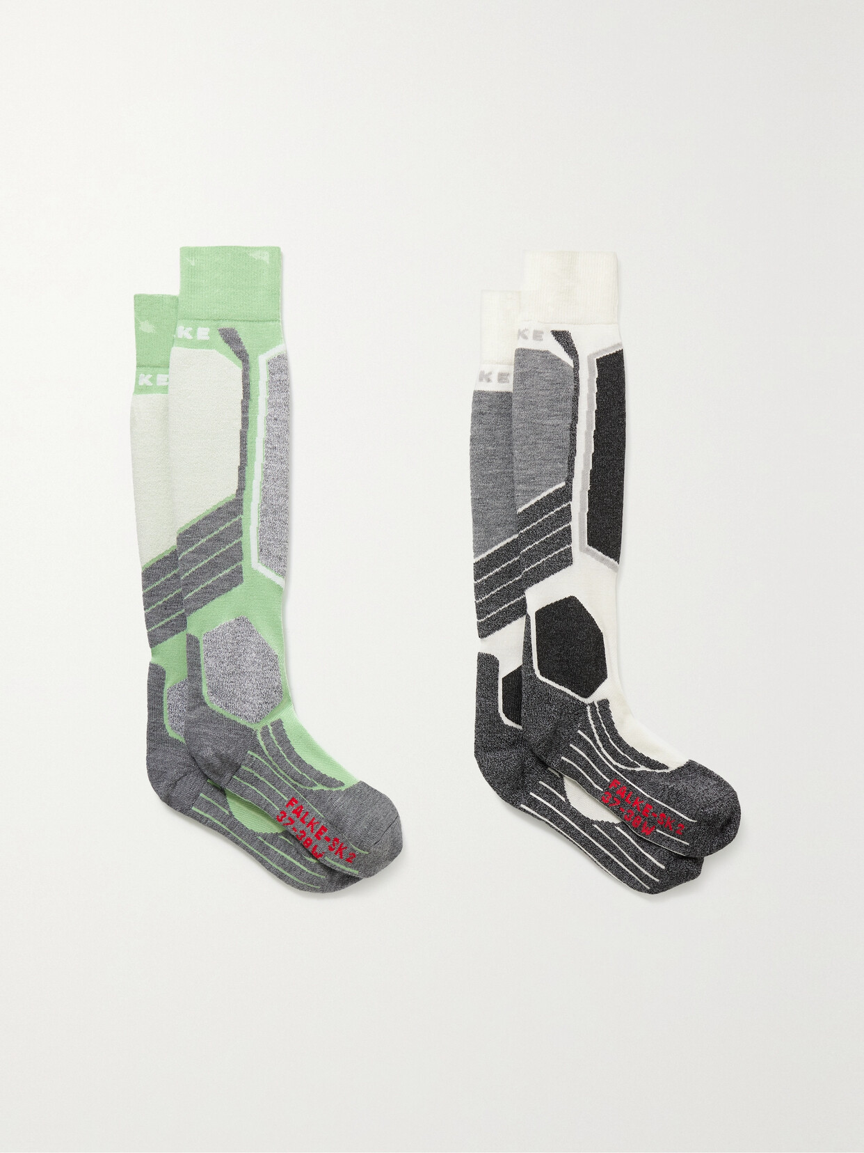 FALKE Ergonomic Sport System - Sk2 Set Of Two Jacquard-knit Ski Socks - Multi