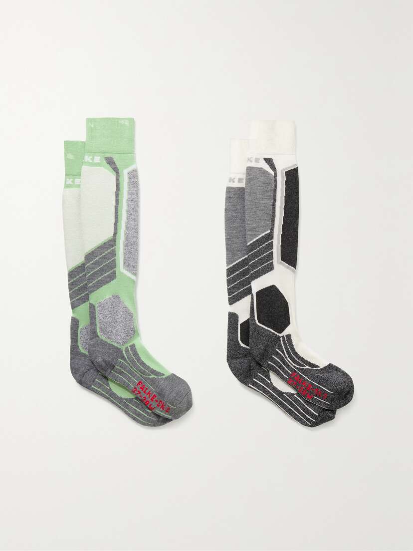 FALKE Ergonomic Sport System Sk2 Set Of Two Jacquard-knit Ski Socks
