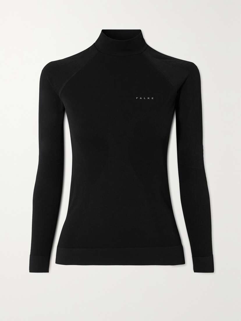 FALKE Ergonomic Sport System Maximum Warm Stretch-jersey Turtleneck Top