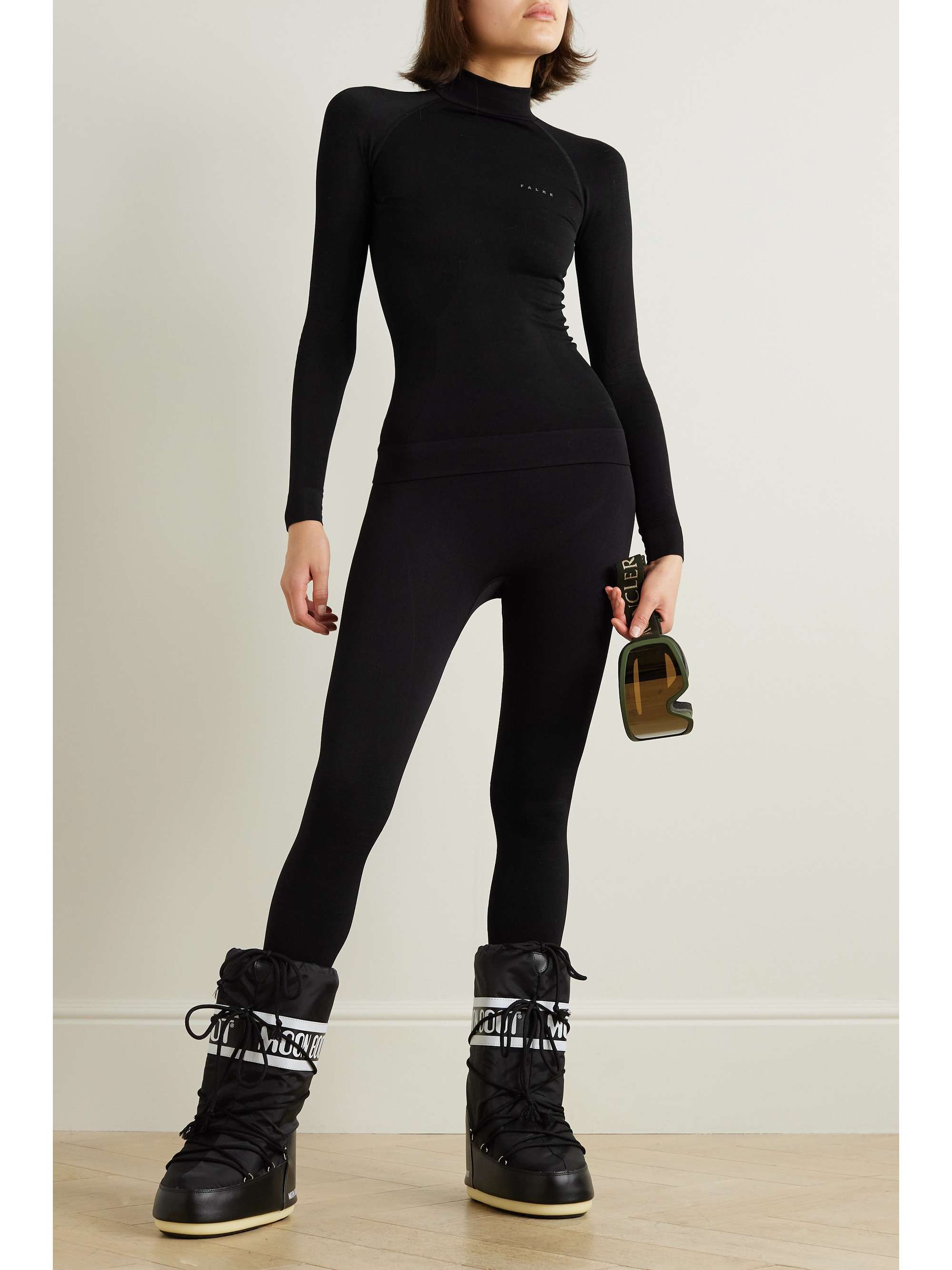 FALKE ERGONOMIC SPORT SYSTEM Stretch-knit turtleneck top