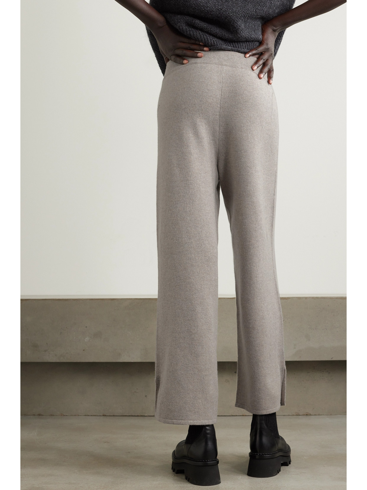 Falke Cashmere Straight-leg Pants In Neutrals