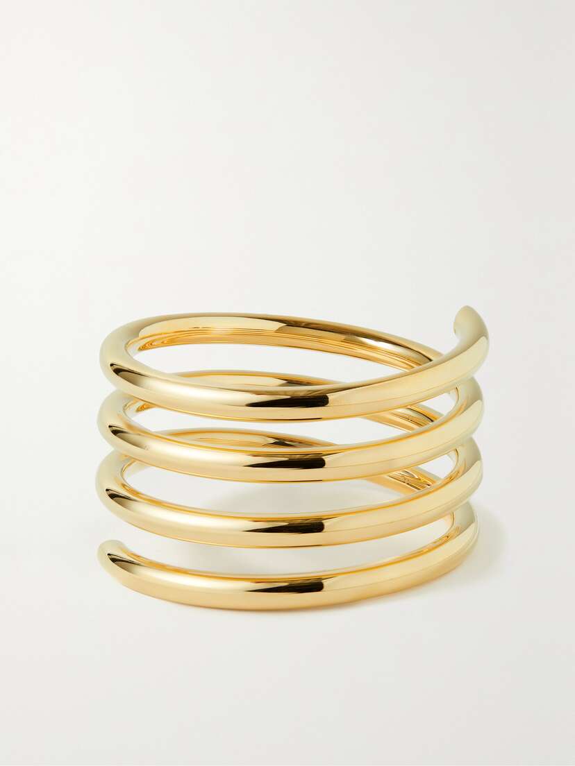 Jennifer Fisher Triple Coil Gold-plated Bangle