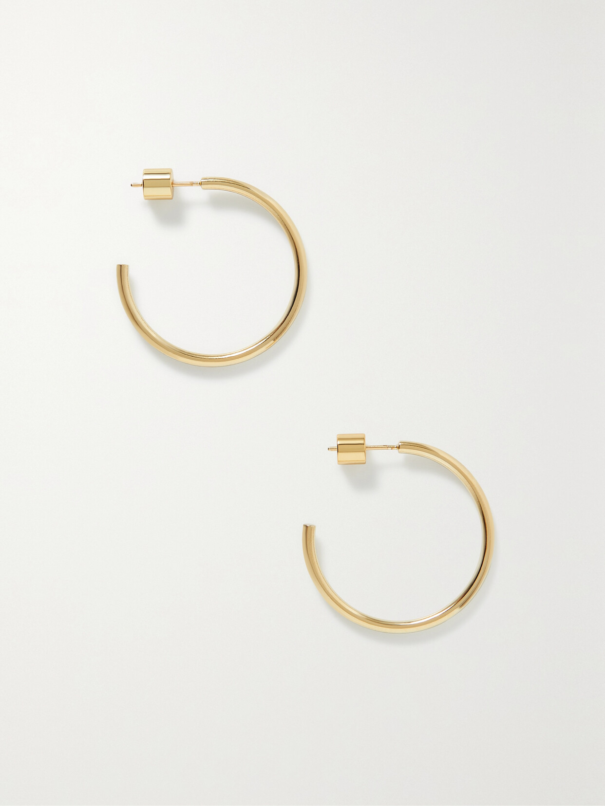 Jennifer Fisher - Mini Thread Gold-plated Hoop Earrings - One size