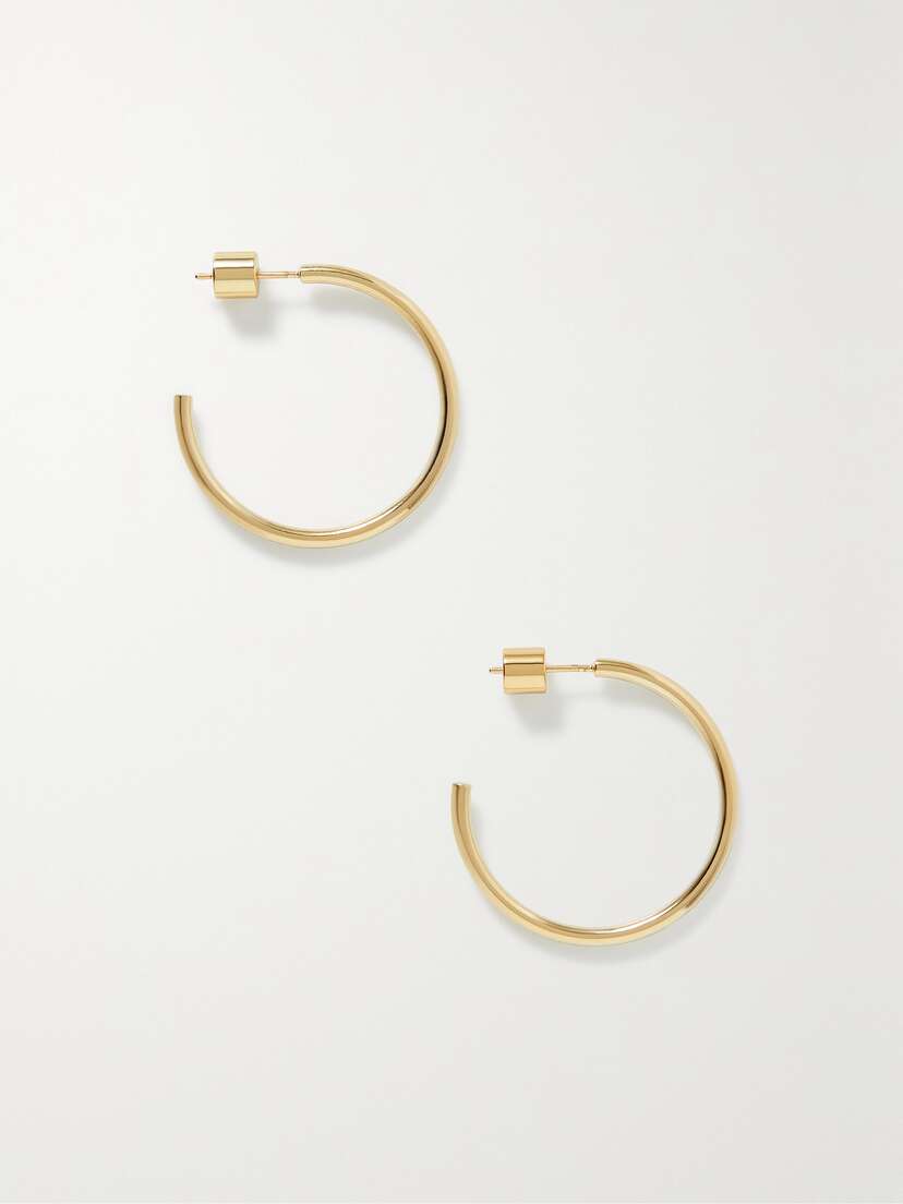 Jennifer Fisher Mini Thread Gold-plated Hoop Earrings