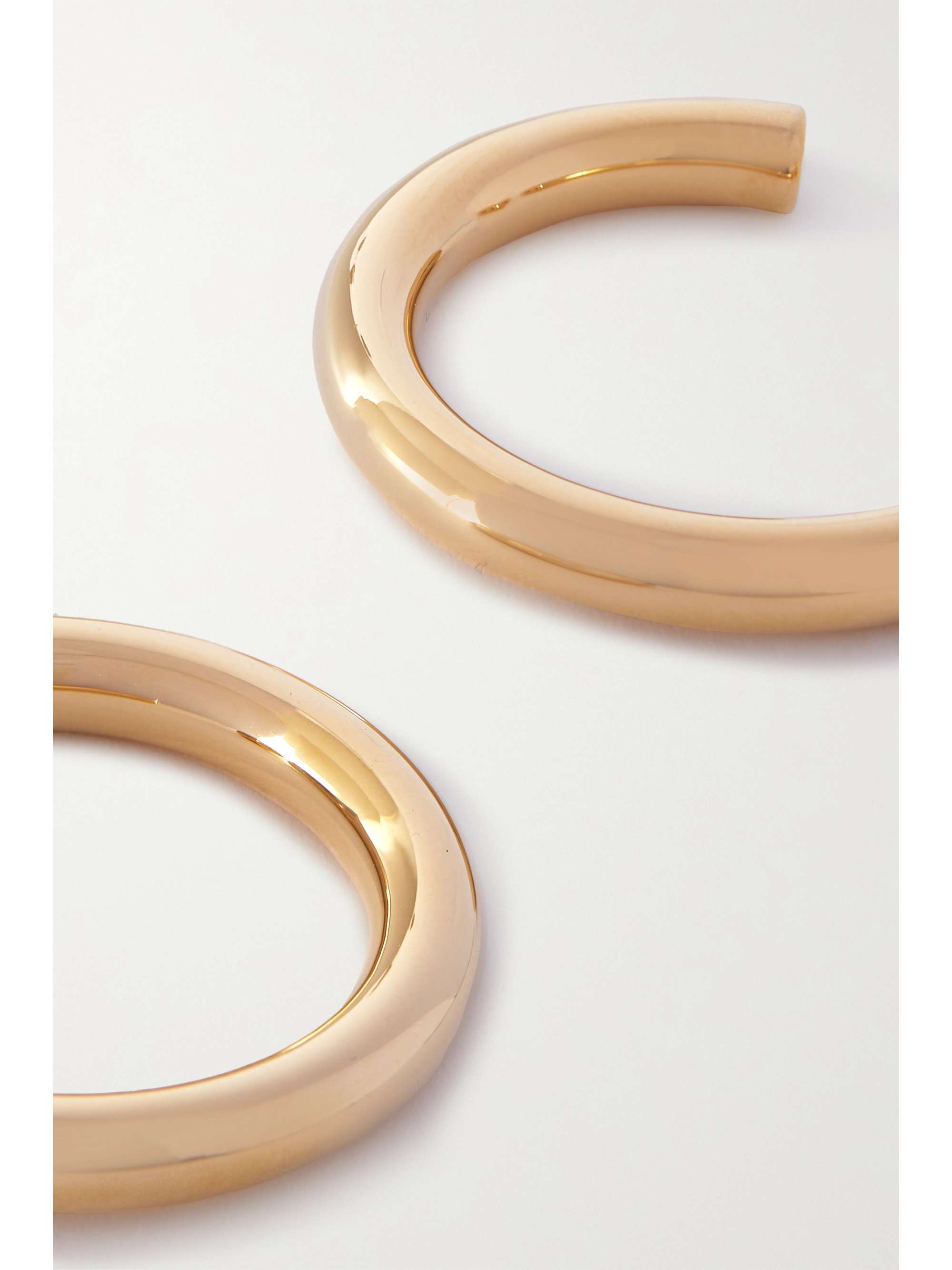JENNIFER FISHER Mini Michelle gold plated hoop earrings NET A PORTER