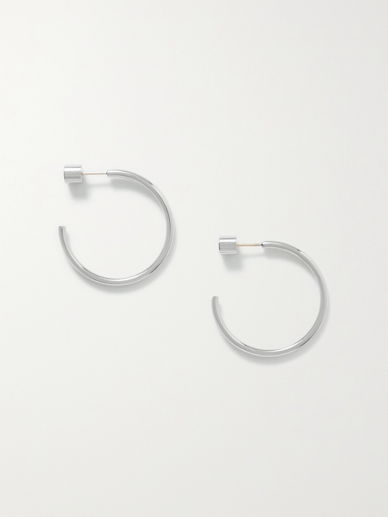 Jennifer Fisher Mini Thread Silver-plated Hoop Earrings