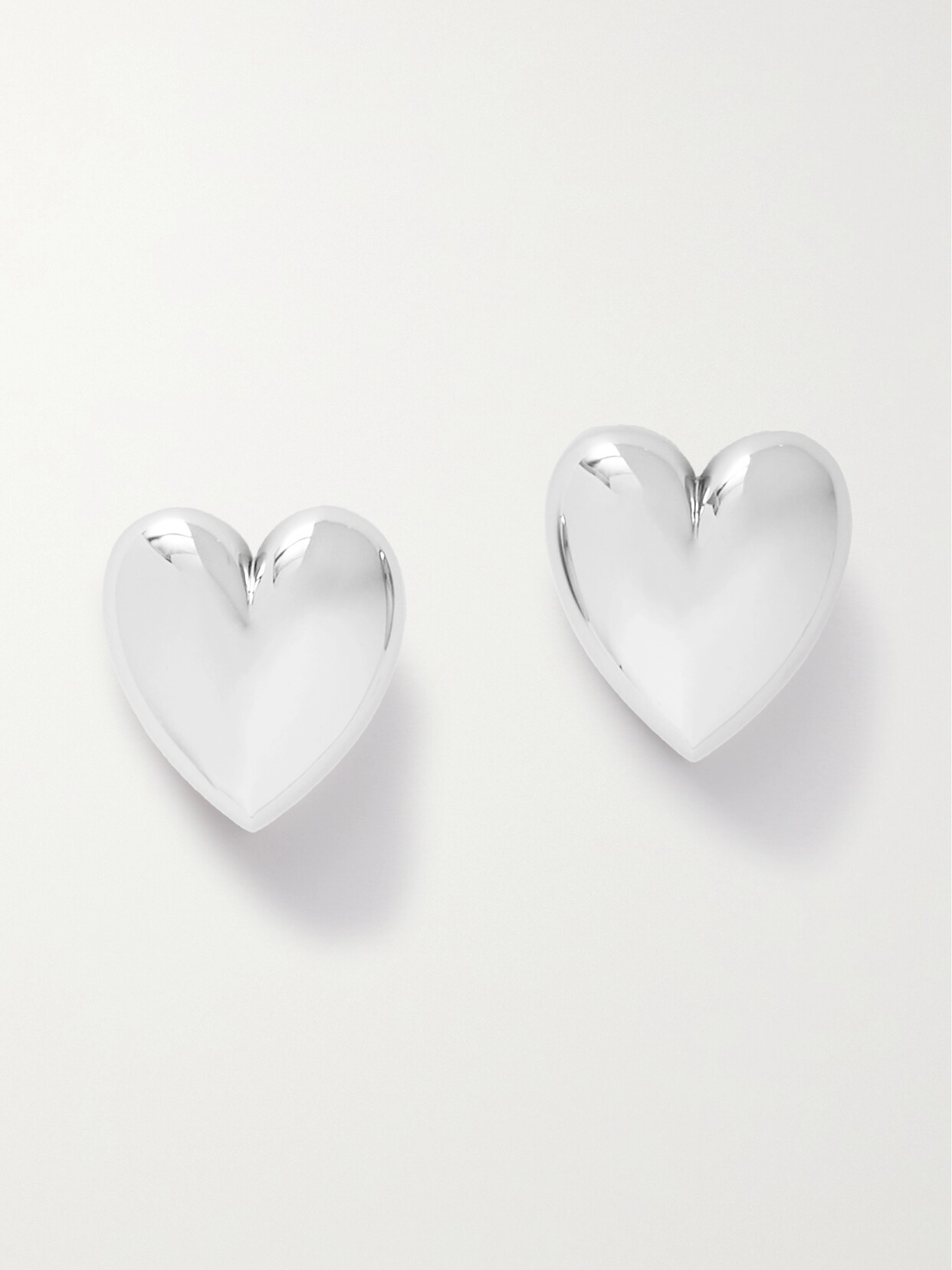 Jennifer Fisher Puffy Heart Silver-tone Earrings