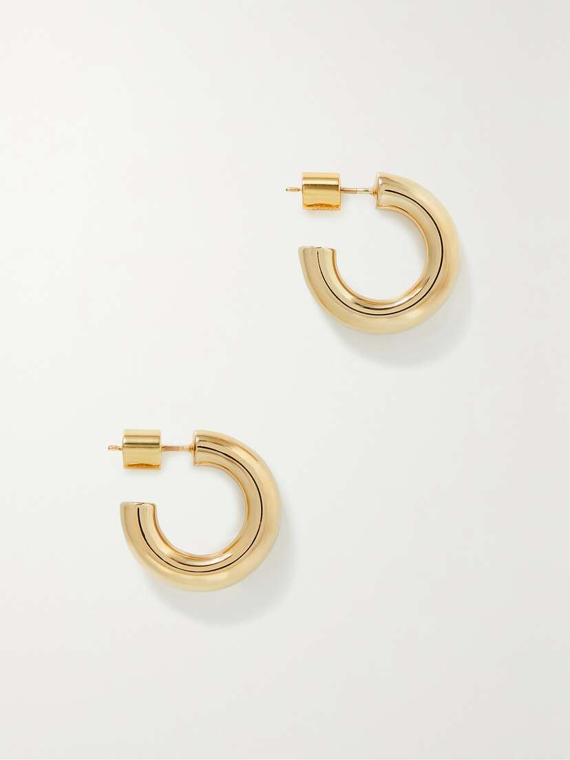Jennifer Fisher Micro Michelle Gold-plated Hoop Earrings