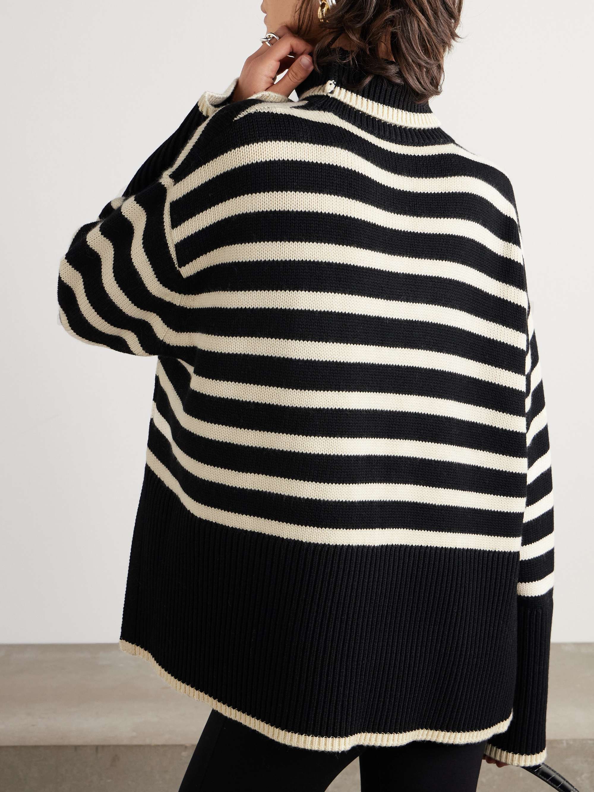 TOTEME Striped wool-blend turtleneck sweater | NET-A-PORTER