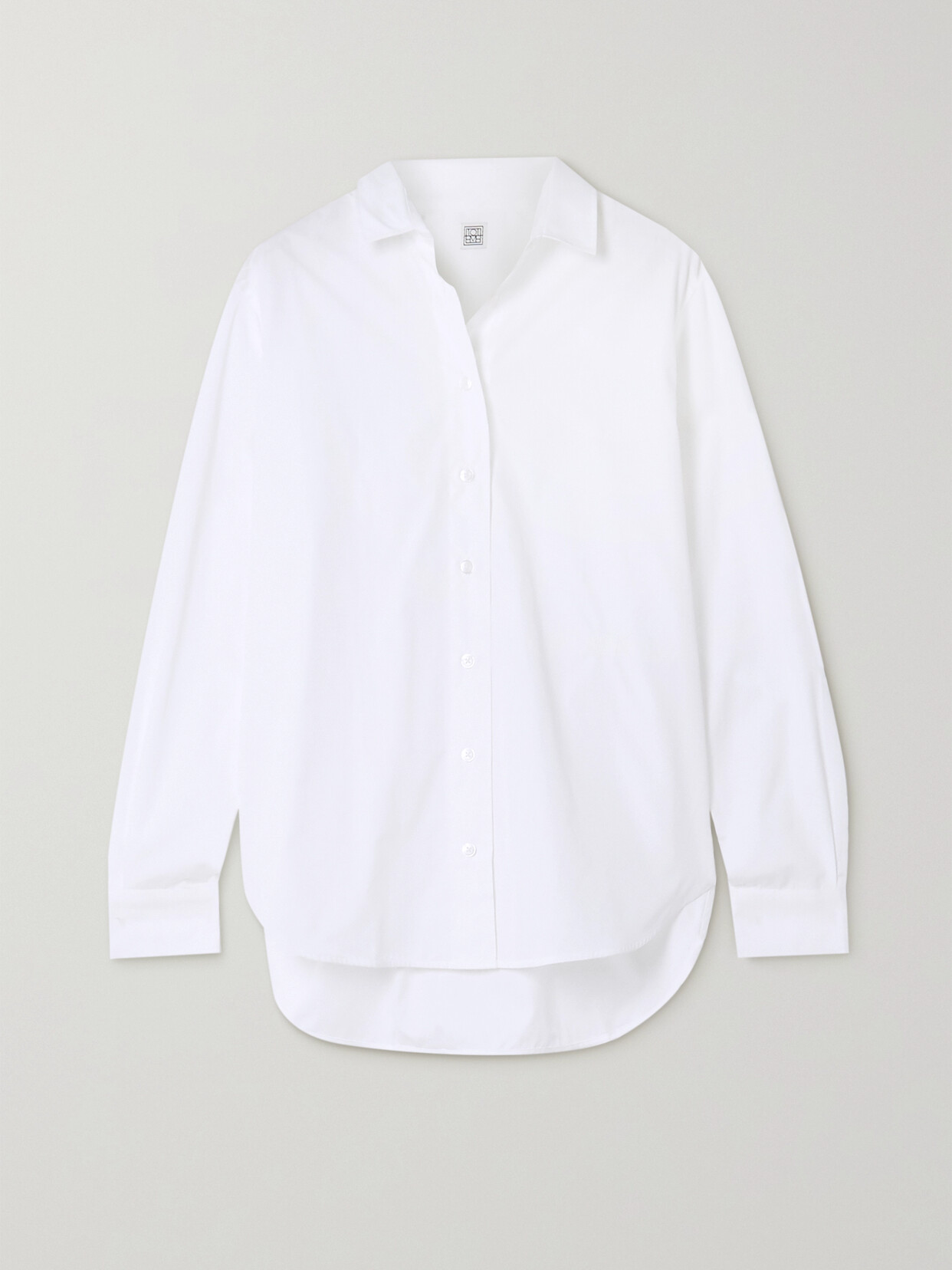 TOTEME - + Net Sustain Signature Organic Cotton-poplin Shirt - White