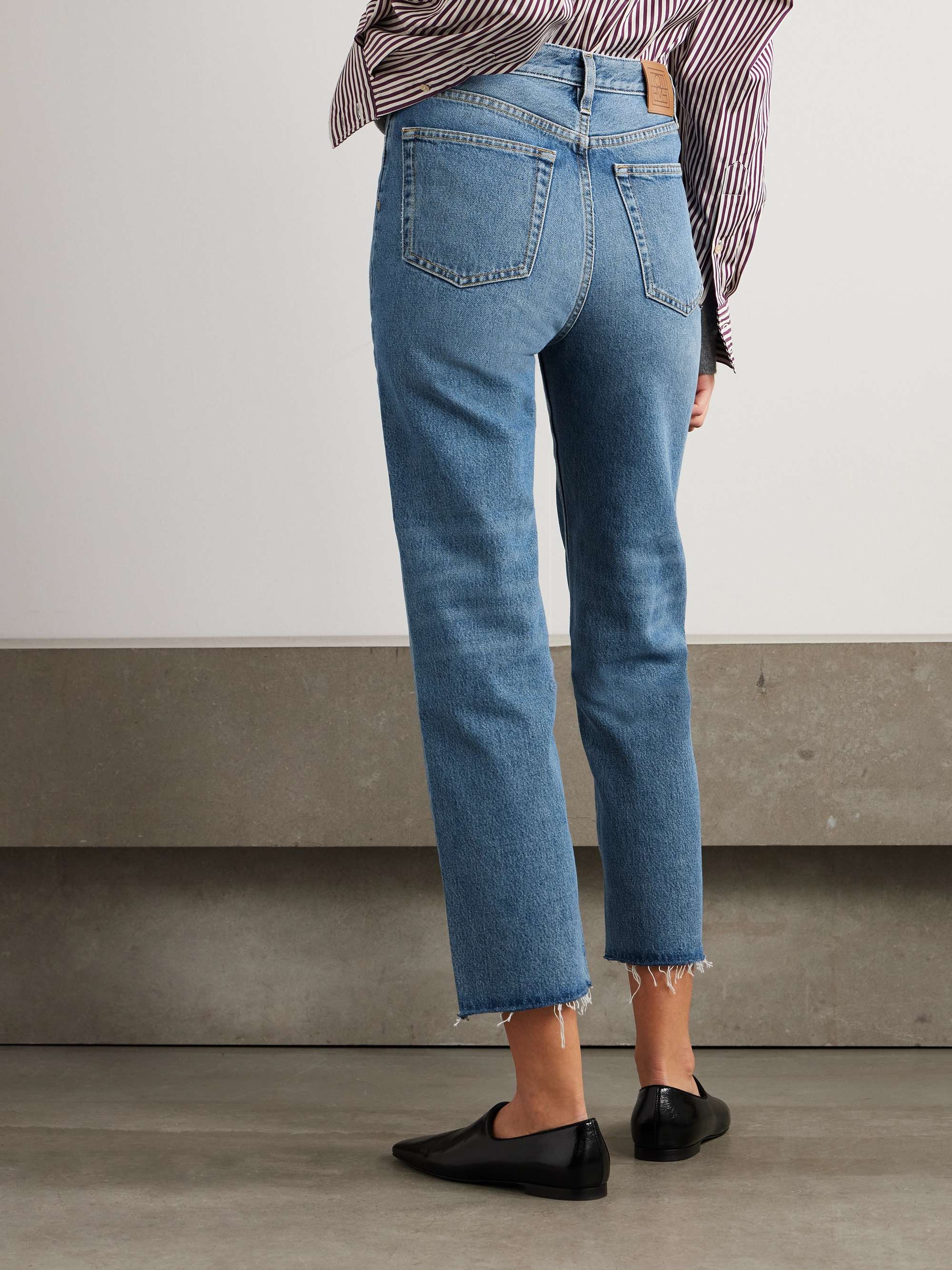 TOTEME Classic Cut high-rise straight-leg organic jeans | NET-A-PORTER