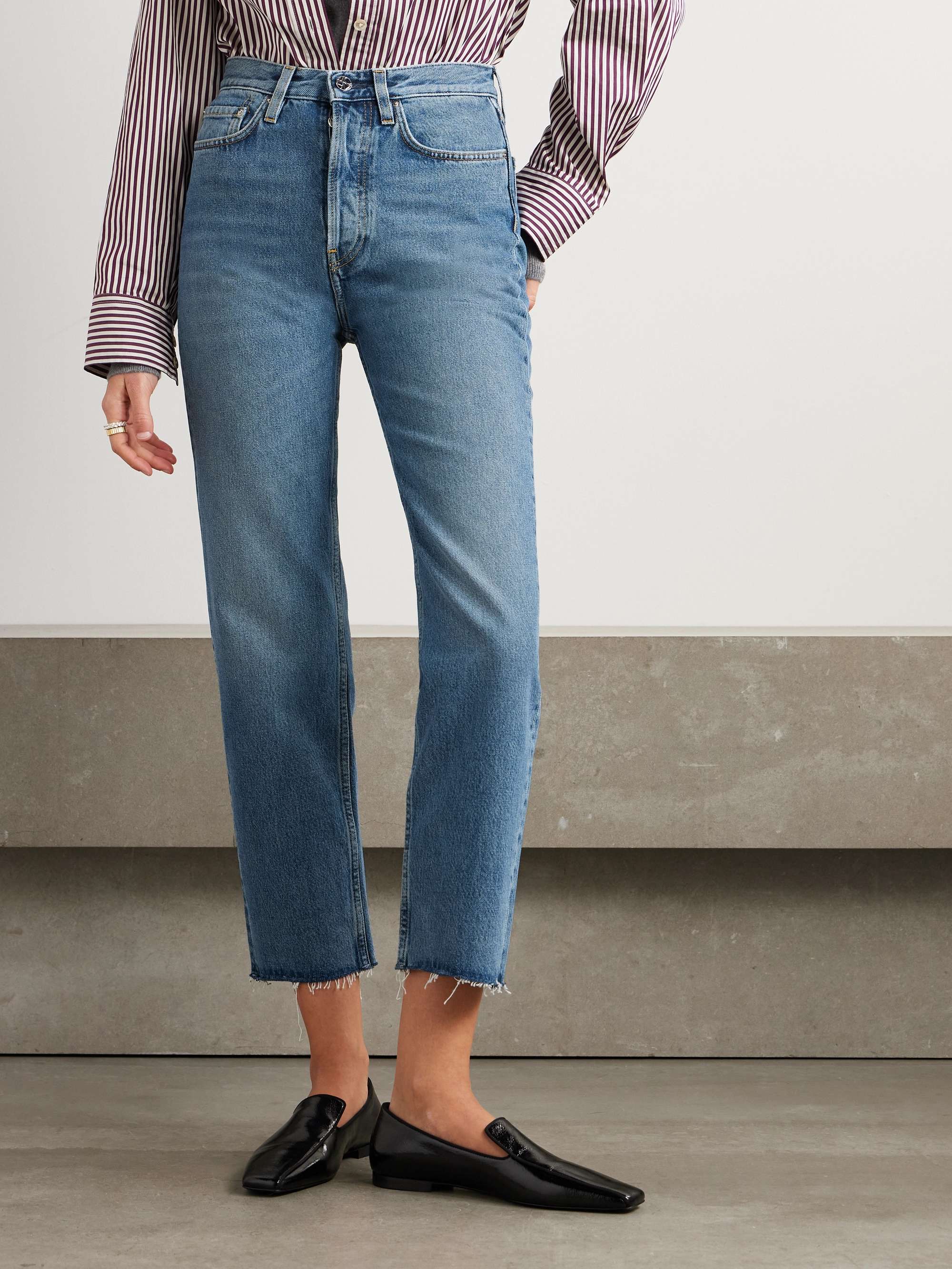 TOTEME + NET SUSTAIN Classic Cut high-rise straight-leg organic jeans ...