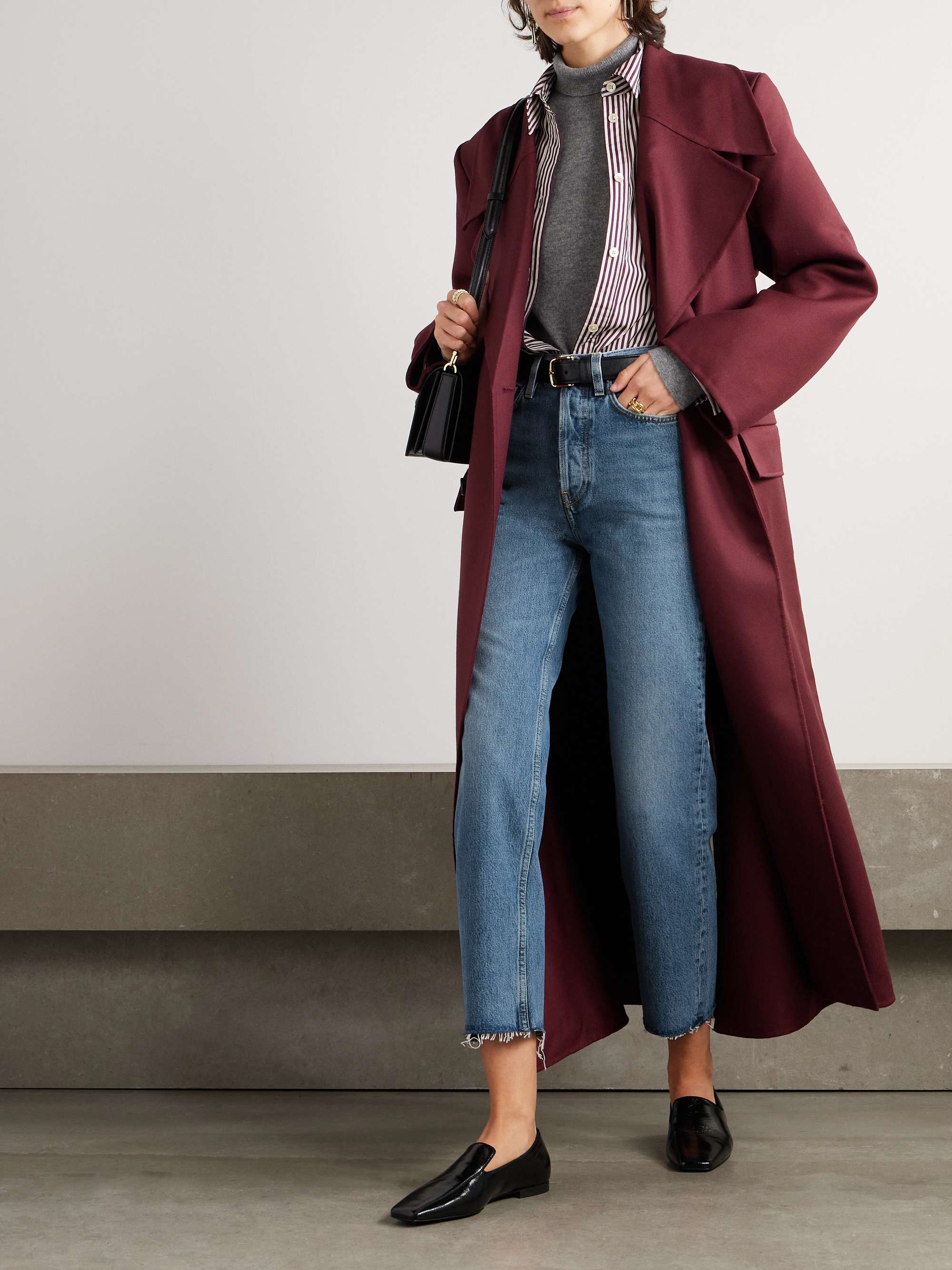 TOTEME Classic Cut high-rise straight-leg organic jeans