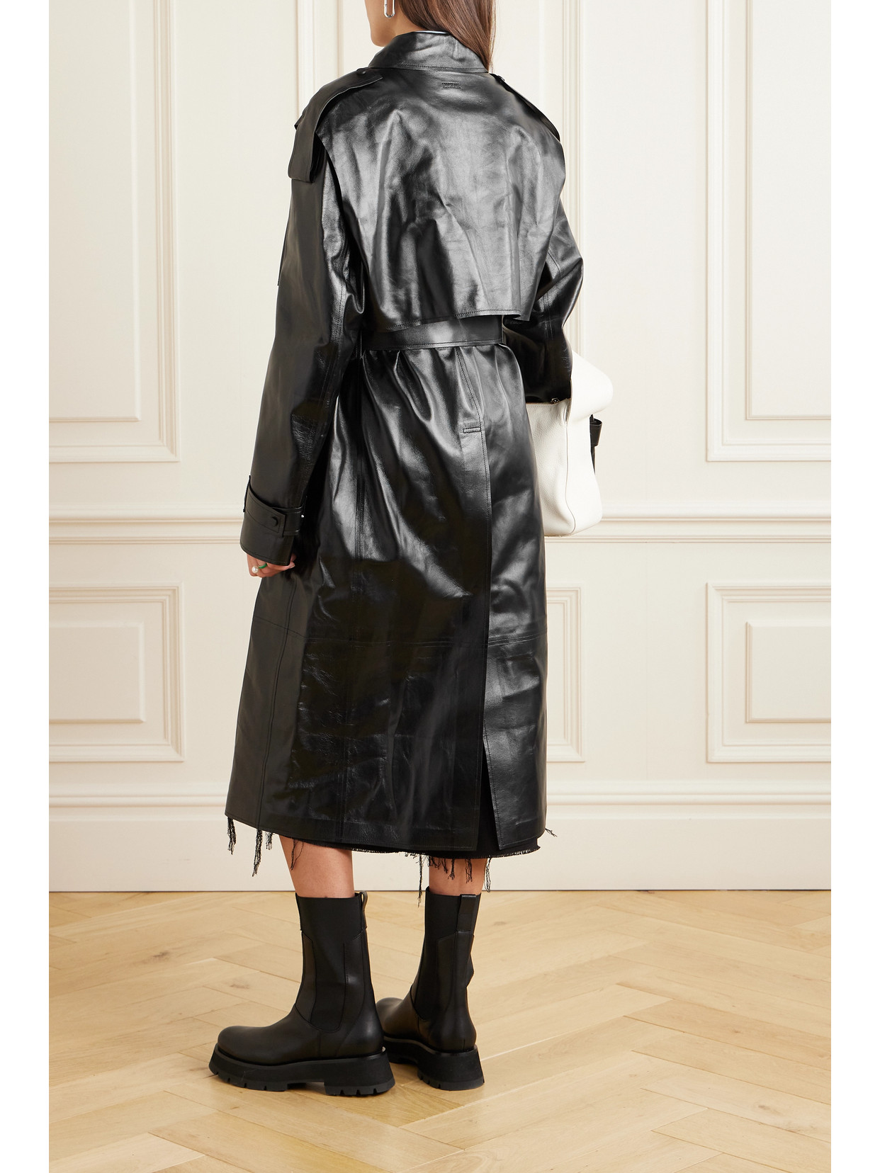 Adriana Double-Breasted Belted Trench Coat