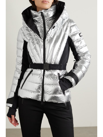 MACKAGE + NET SUSTAIN Elita metallic quilted down ski jacket