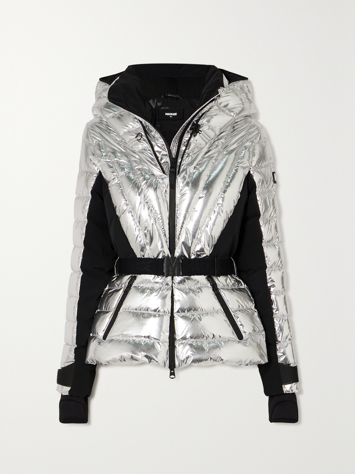 Mackage Elita Metallic Quilted Down Ski Jacket