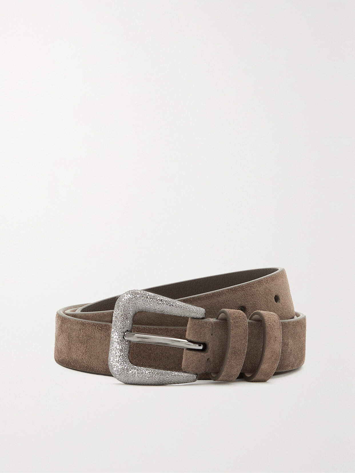 Brunello Cucinelli - Cinta Suede Belt - Brown