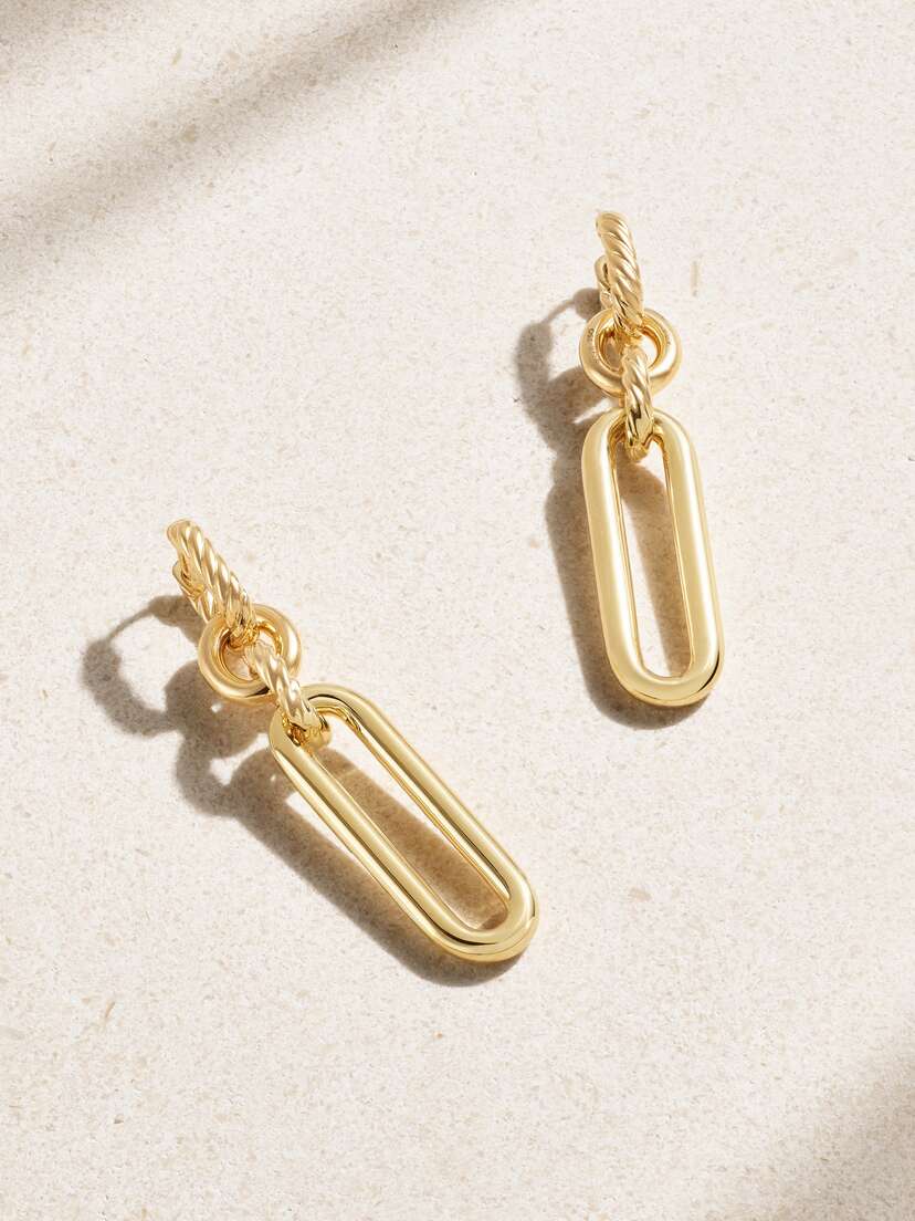 David Yurman Lexington Convertible 18-karat Gold Earrings
