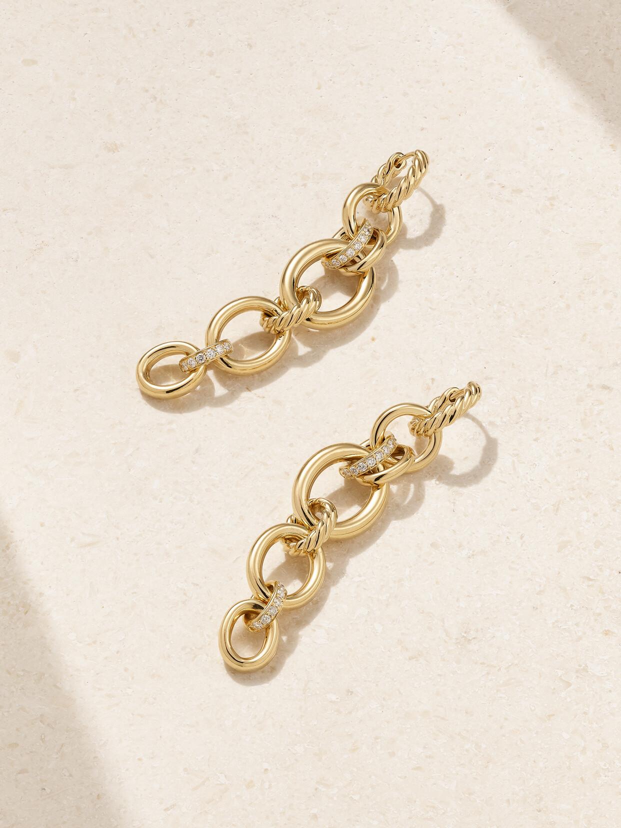 David Yurman Dy Mercer™ 18-karat Gold Diamond Earrings