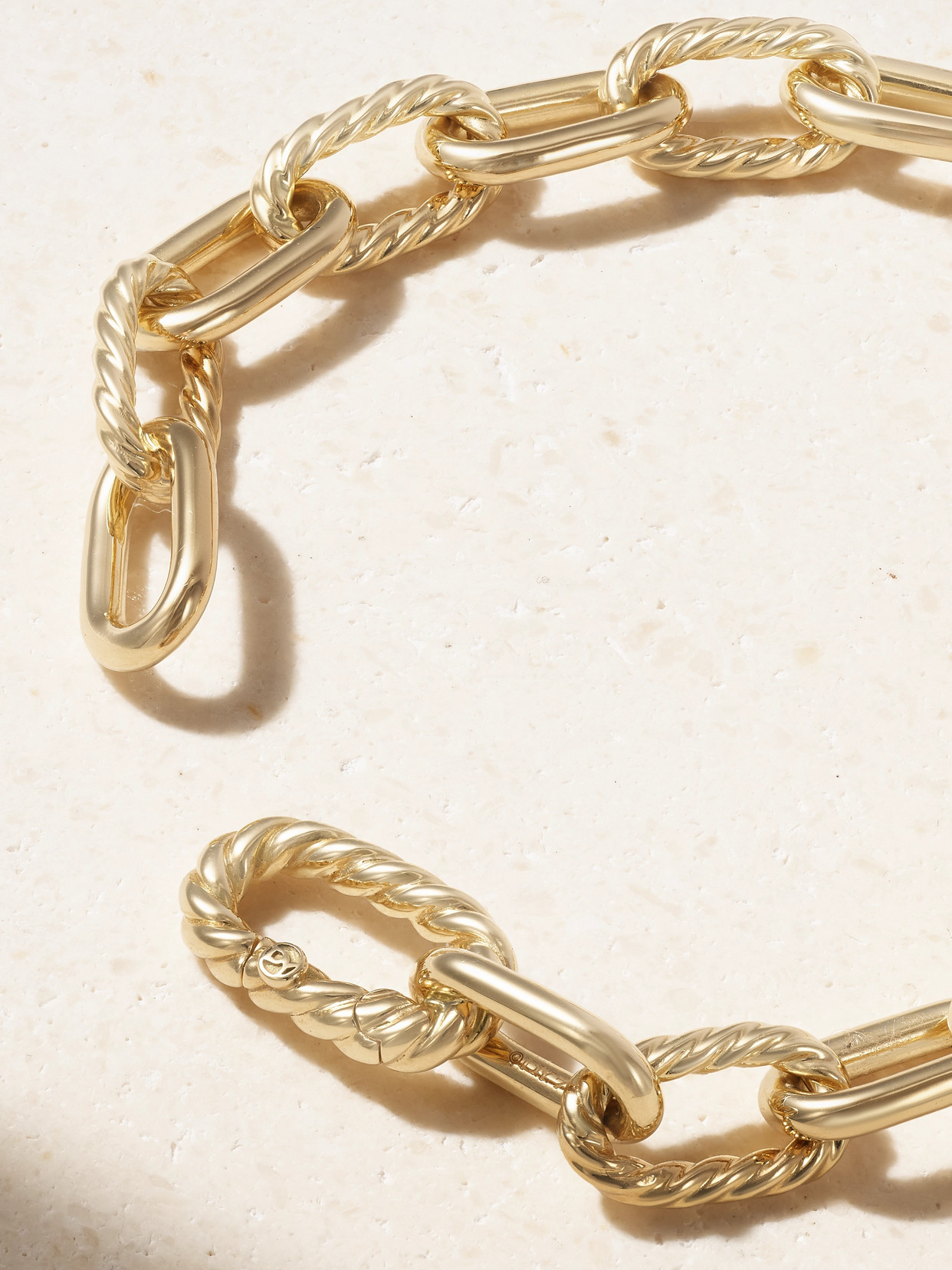 Shop David Yurman Dy Madison 18-karat Gold Bracelet