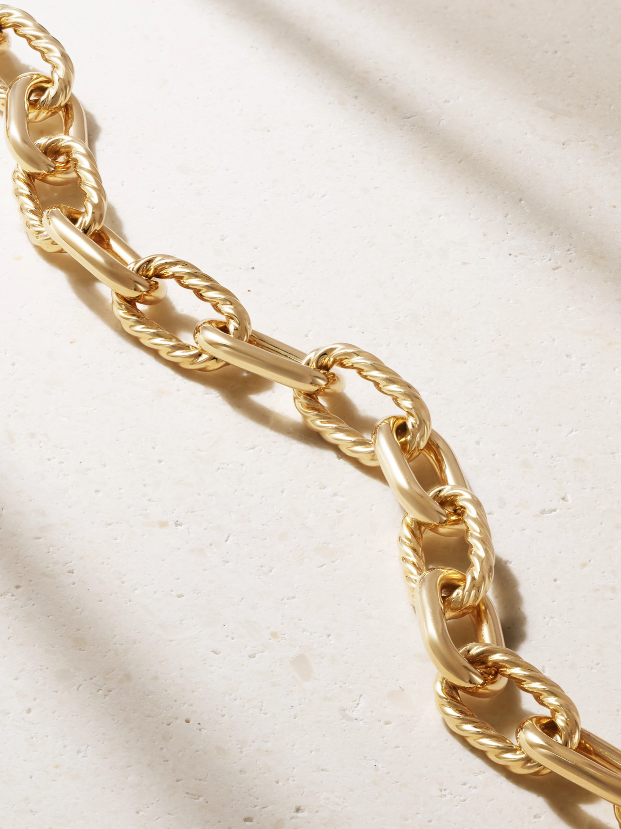 Shop David Yurman Dy Madison 18-karat Gold Bracelet