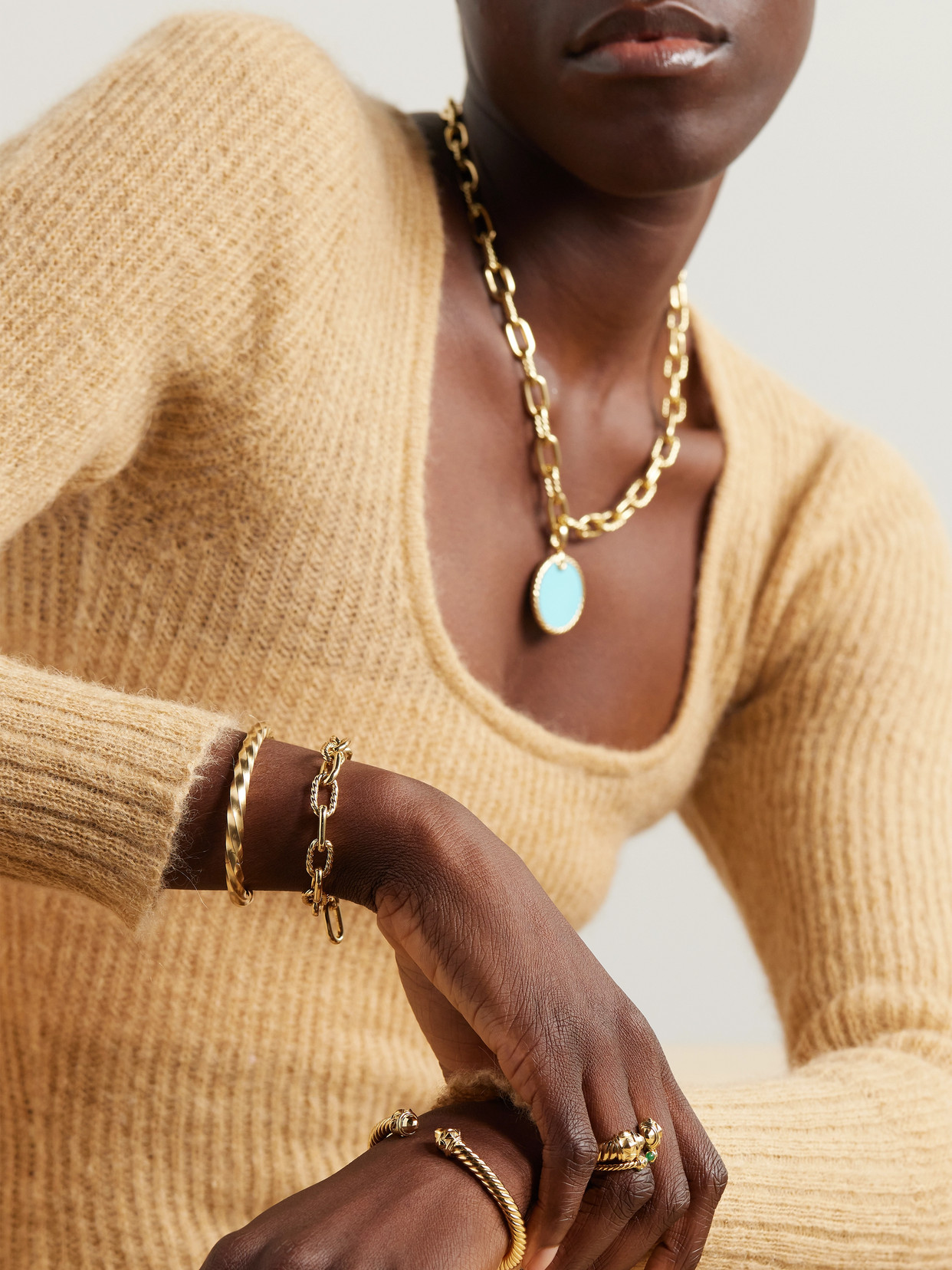 David Yurman Dy Madison 18-karat Gold Bracelet In Gold