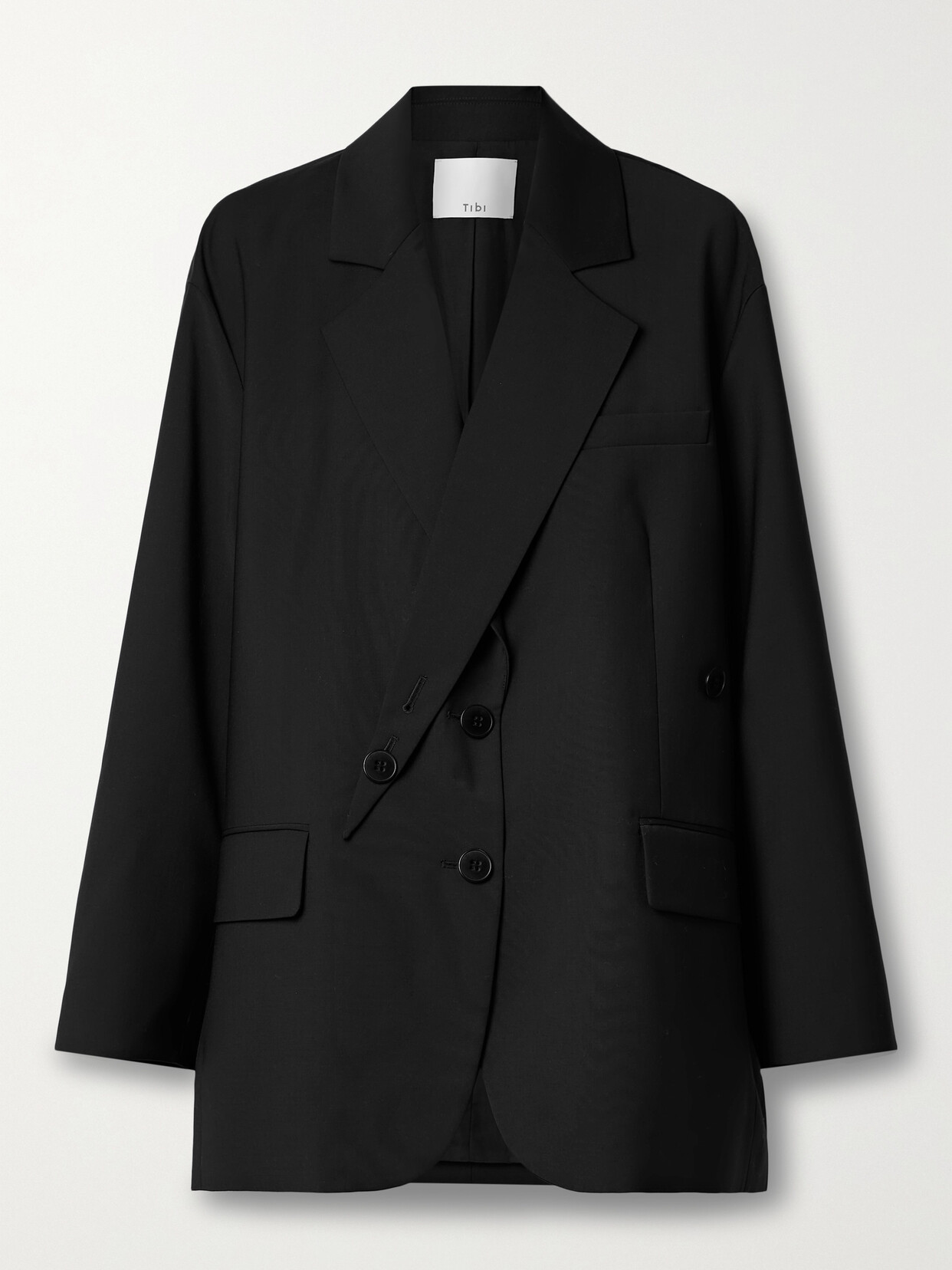 Tibi - Liam Woven Blazer - Black