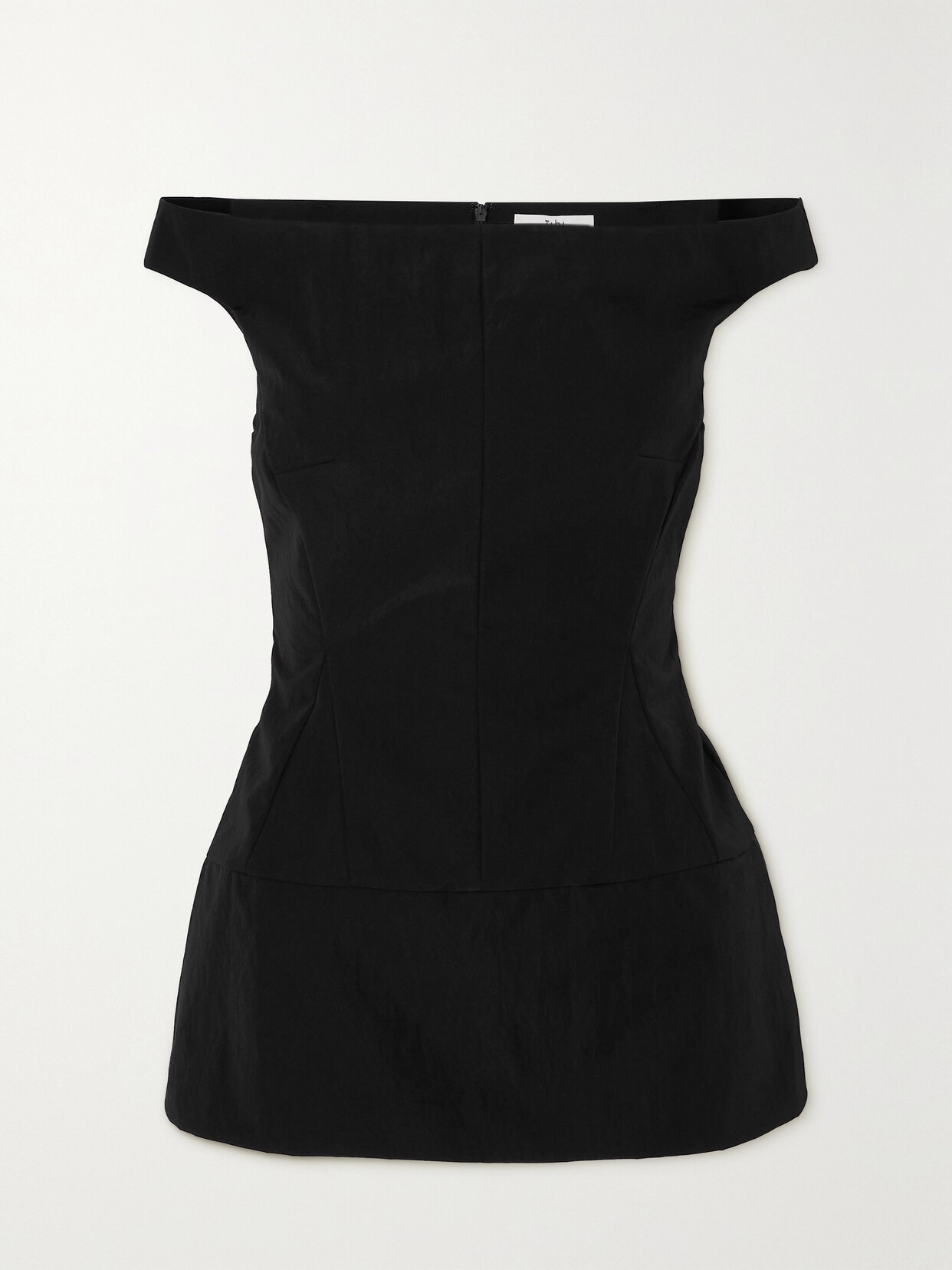 Tibi Schema Sculpted Top Black 10