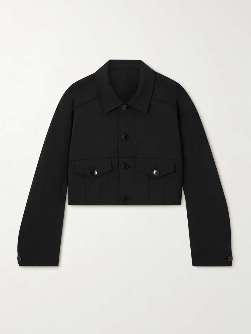 Tibi Cropped Woven Jacket