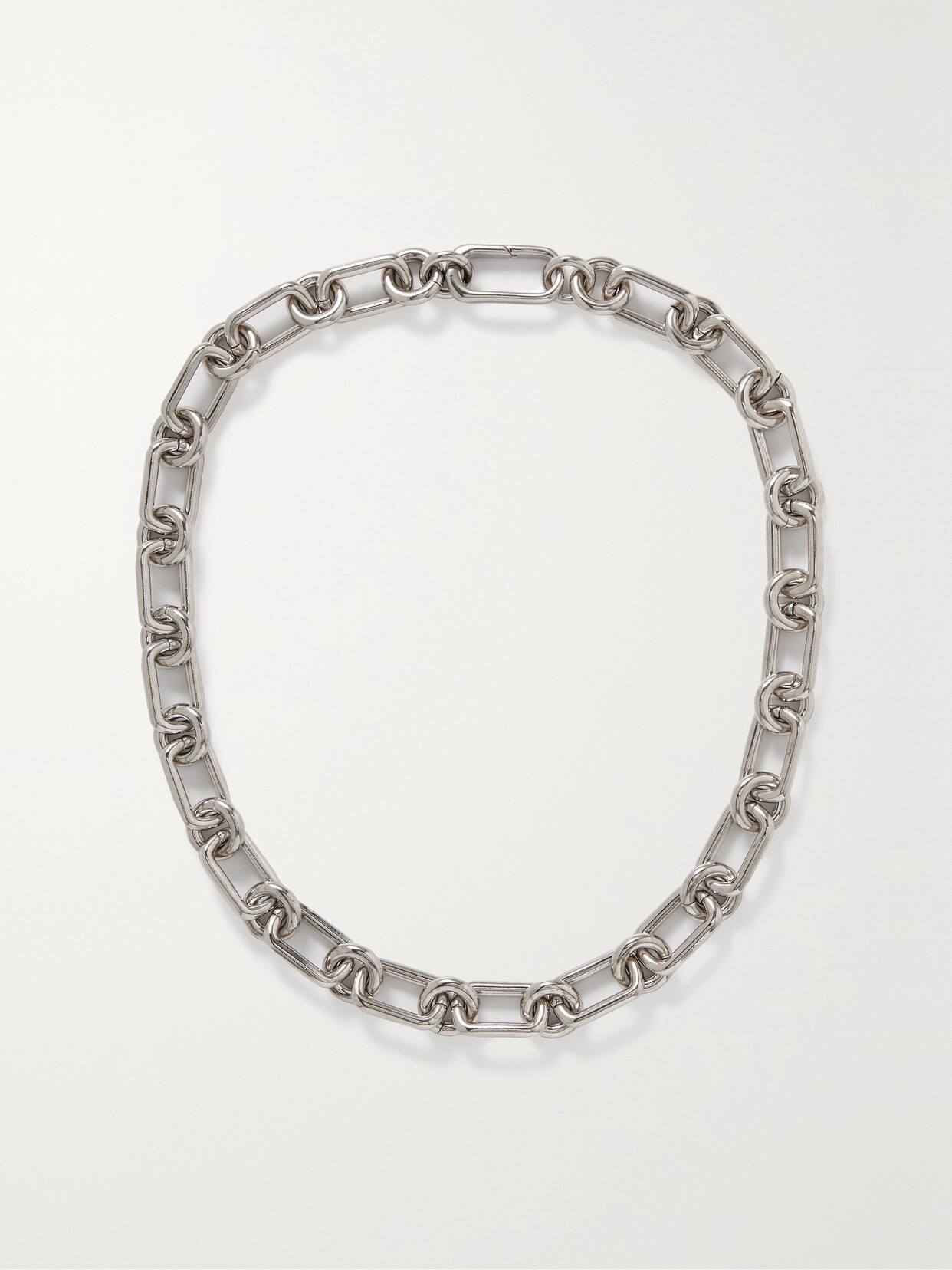 Laura Lombardi Cresca Platinum-plated Recycled Necklace In Silver