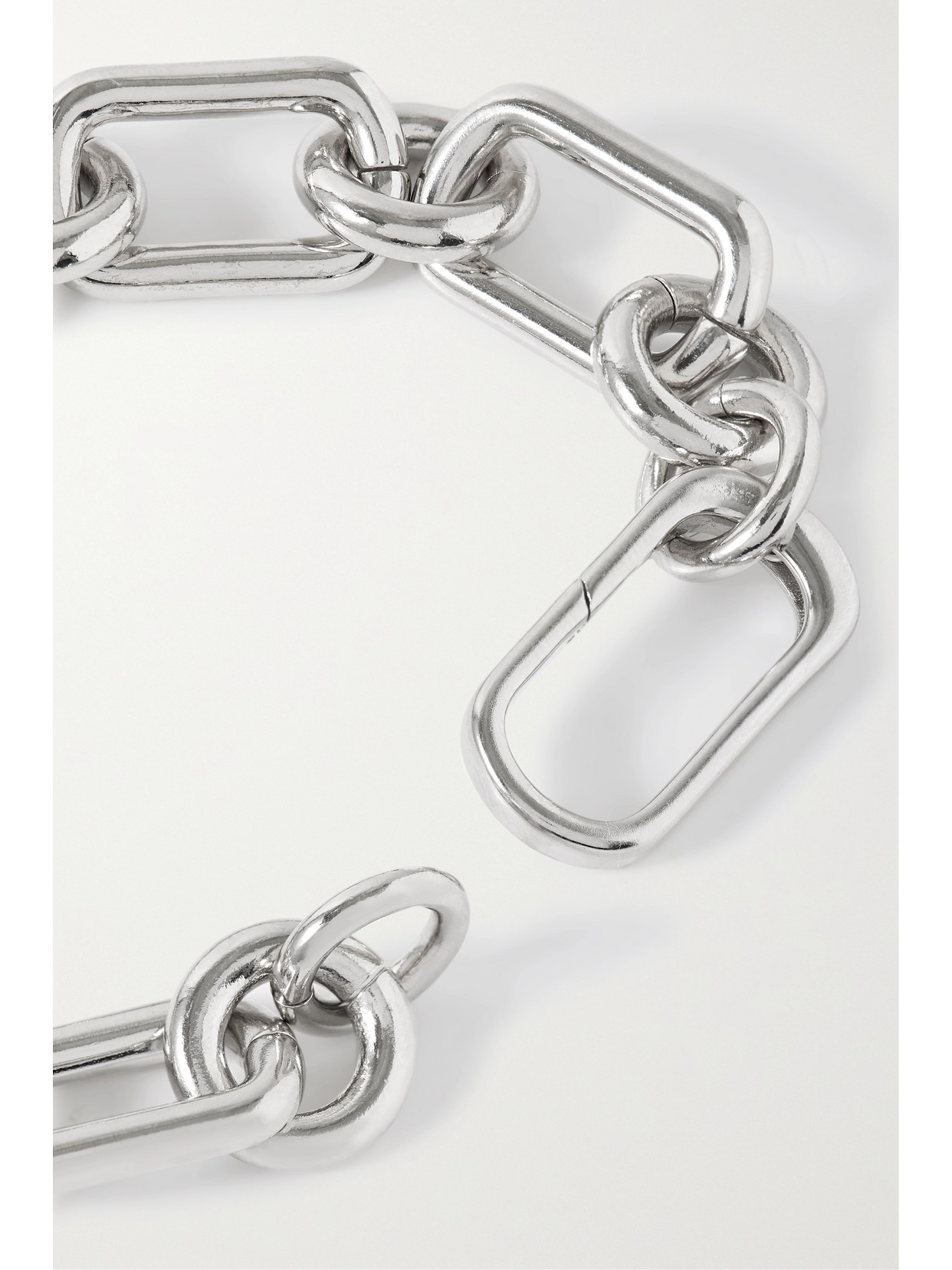 Laura Lombardi + Net Sustain Cresca Recycled Platinum-plated Bracelet In Silver