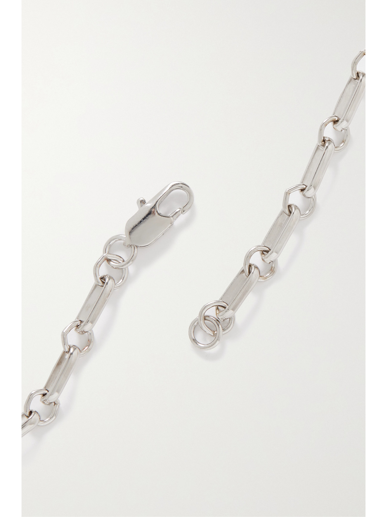 Laura Lombardi Platinum-plated Recycled Necklace In Silver