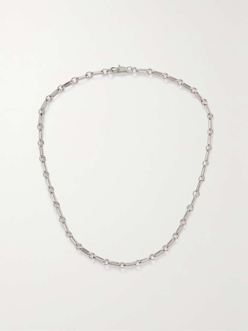 Laura Lombardi + Net Sustain Platinum-plated Recycled Necklace