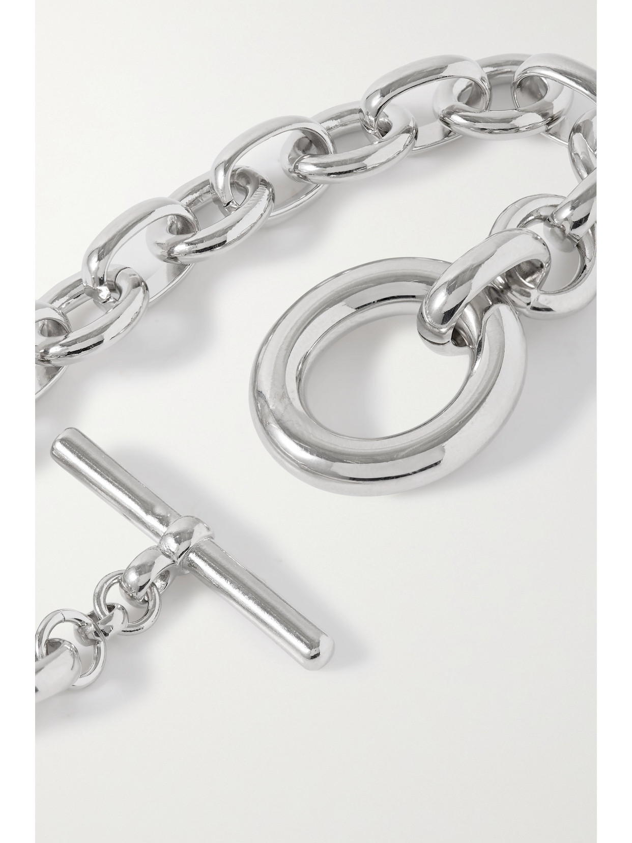 Laura Lombardi Portrait Platinum-plated Bracelet In Silver
