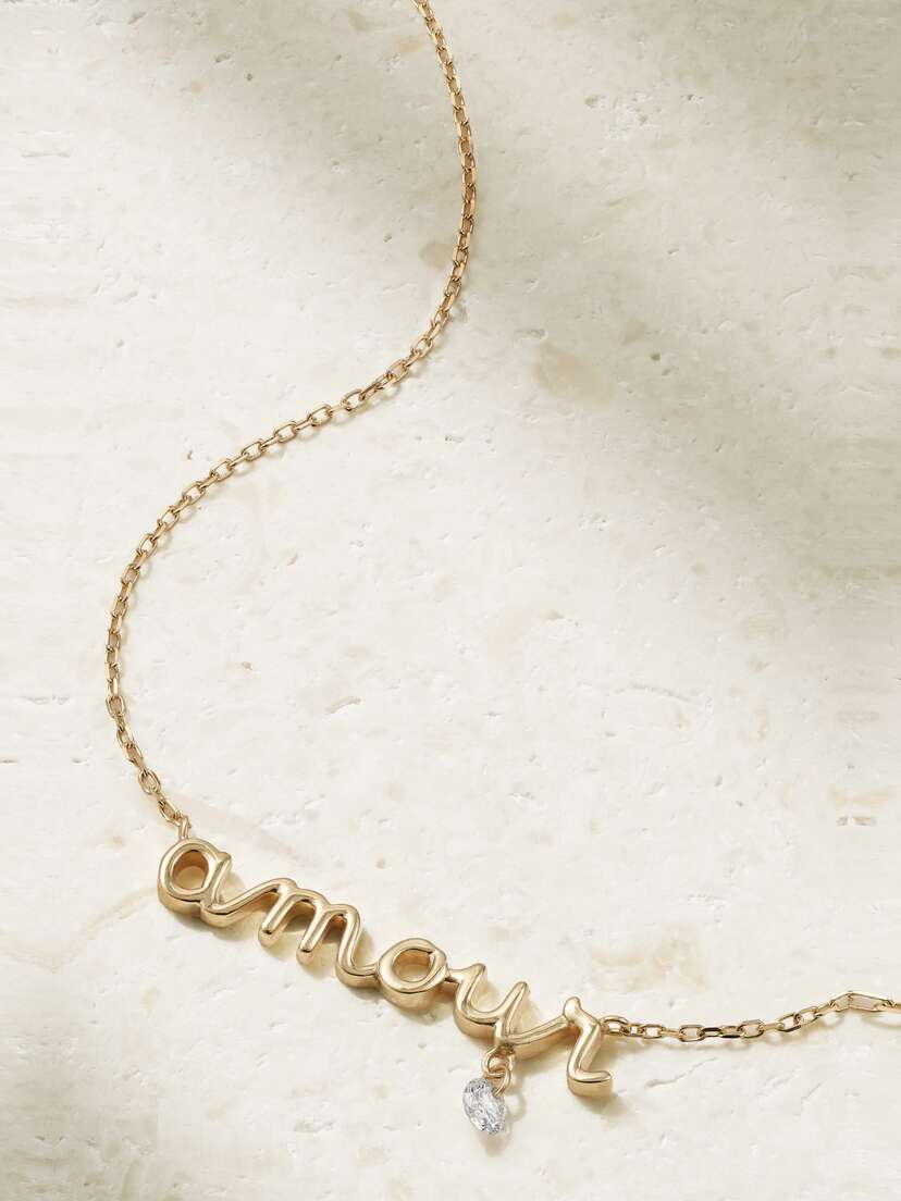 Persée Amour 18-karat Gold Diamond Necklace
