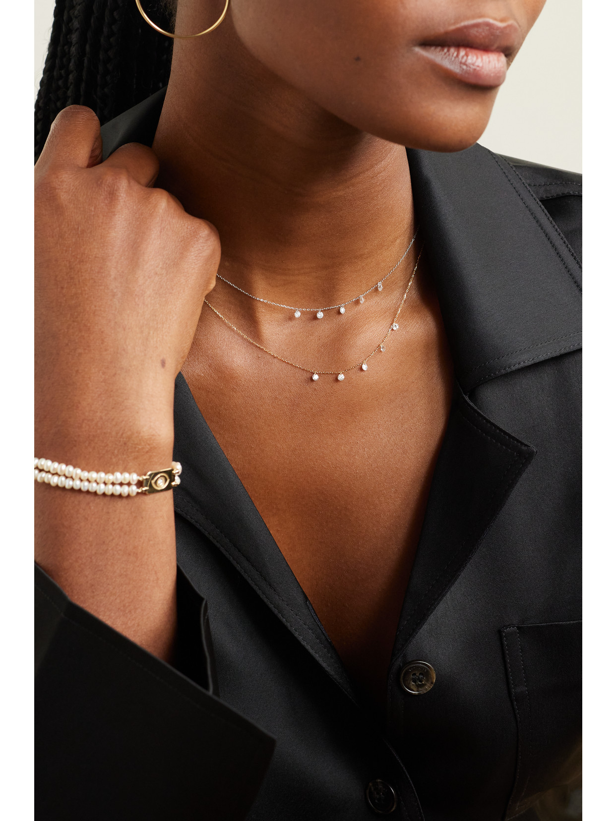 Persée Danaé 18-karat Gold Diamond Necklace In Gold