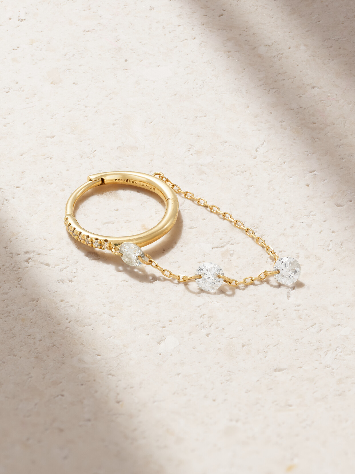 Persée - 18-karat Gold Diamond Single Earring - One size