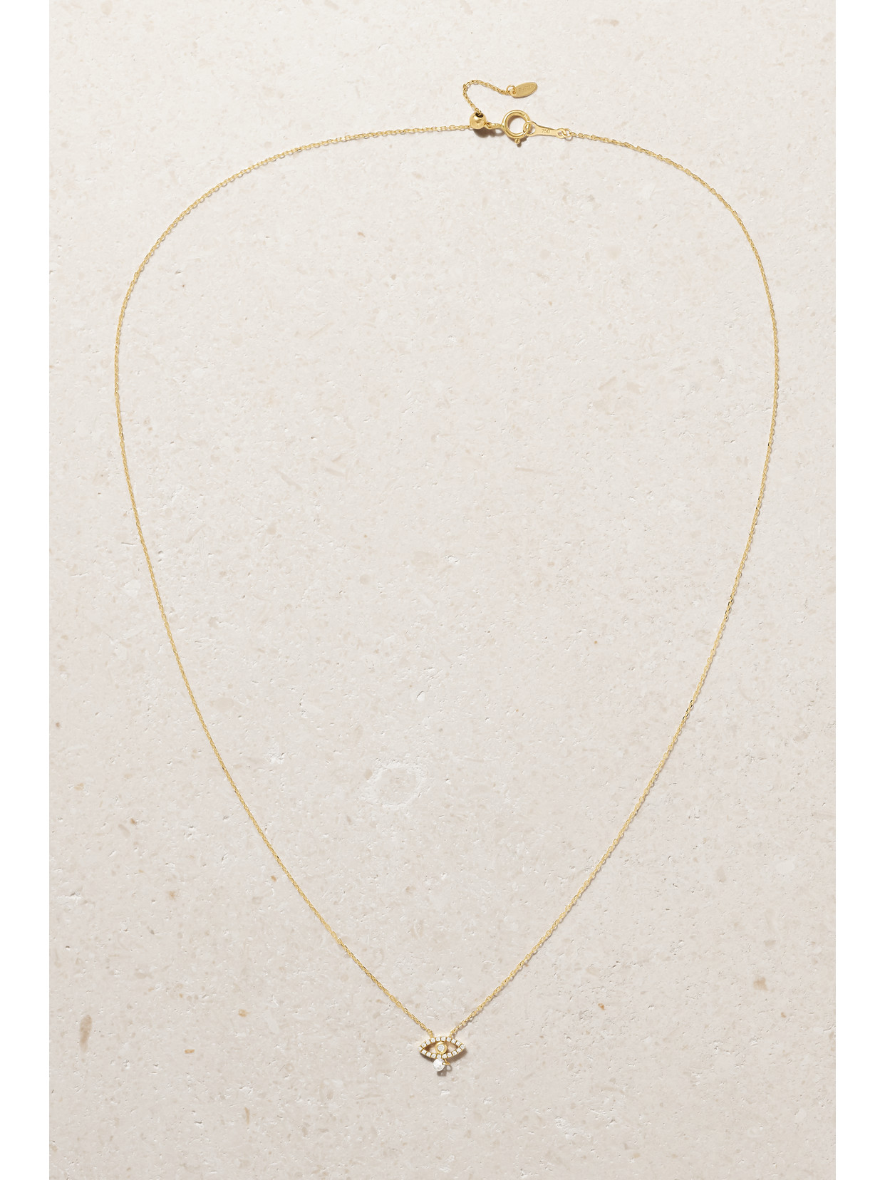 Persée Evil Eye 18-karat Gold Diamond Necklace In Gold