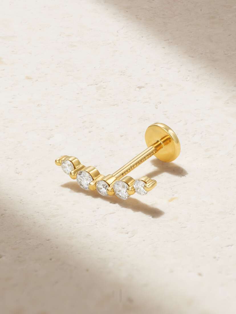 Persée 18-karat Gold Diamond Single Earring