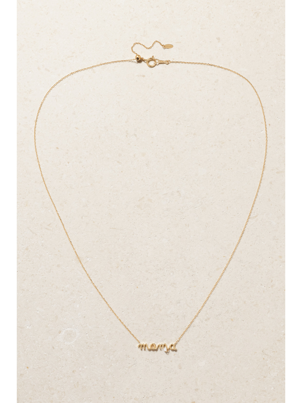 Persée Mama 18-karat Gold Diamond Necklace In Gold