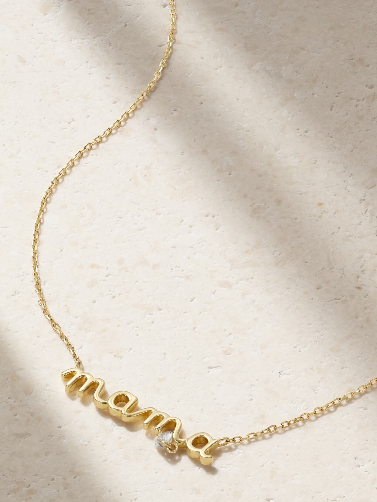 Persée Mama 18-karat Gold Diamond Necklace