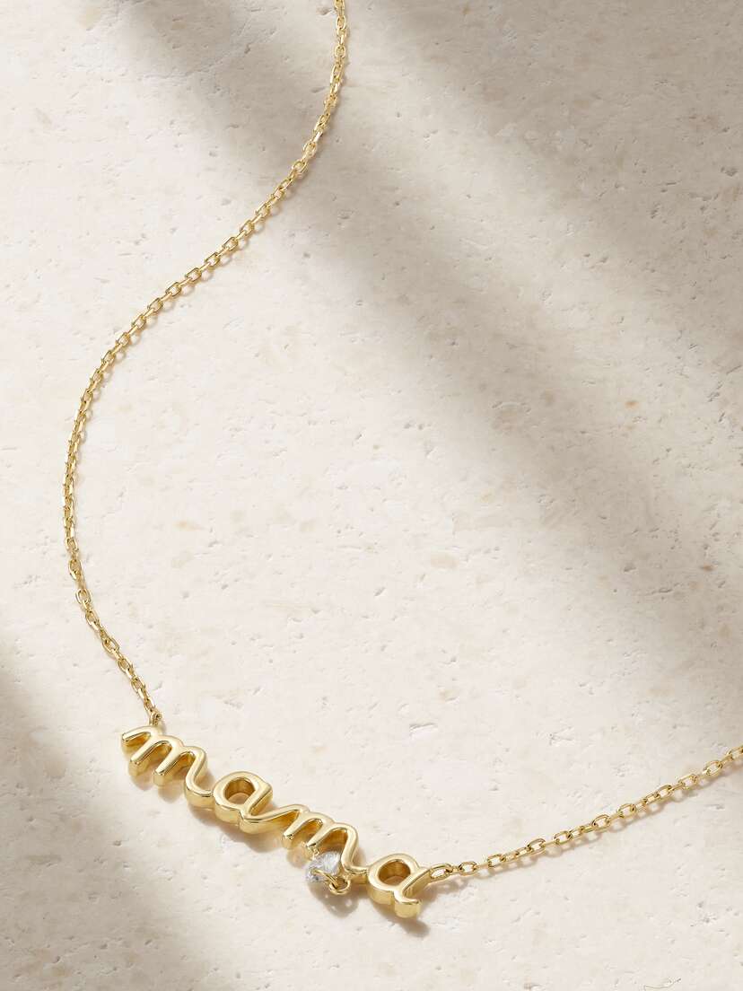 Persée Mama 18-karat Gold Diamond Necklace