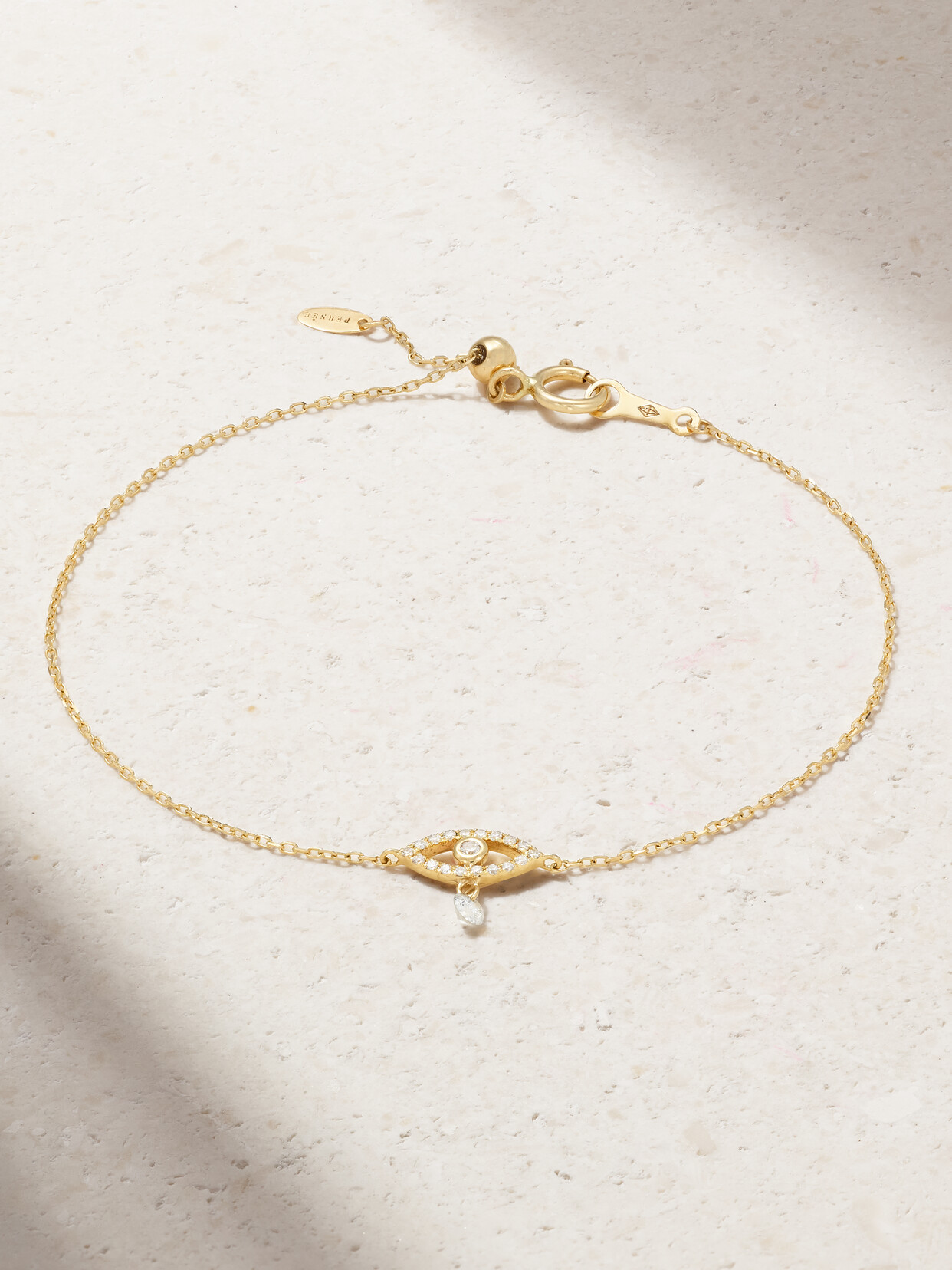 Persée - Evil Eye 18-karat Gold Diamond Bracelet - One size