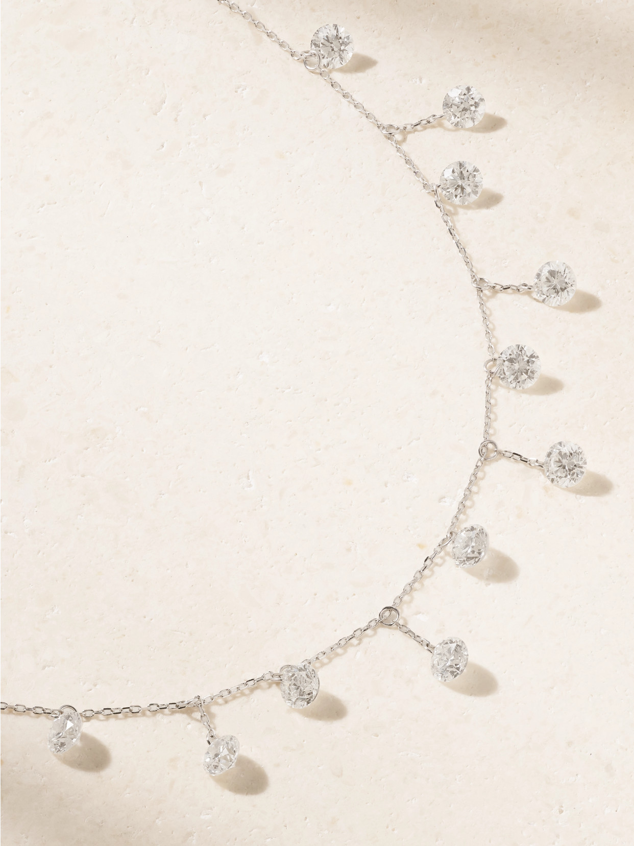 Persée 18-karat White Gold Diamond Necklace In Gold