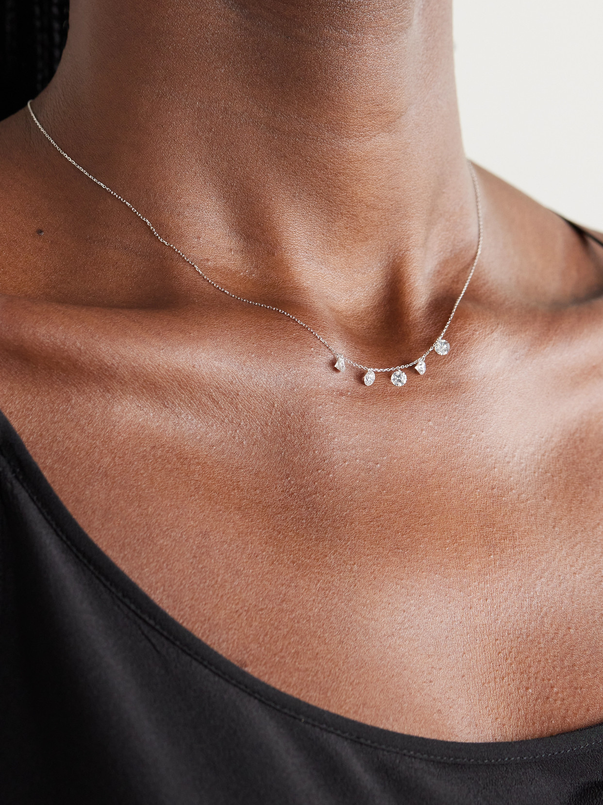 Persée Danaé 18-karat White Gold Diamond Necklace In Gold