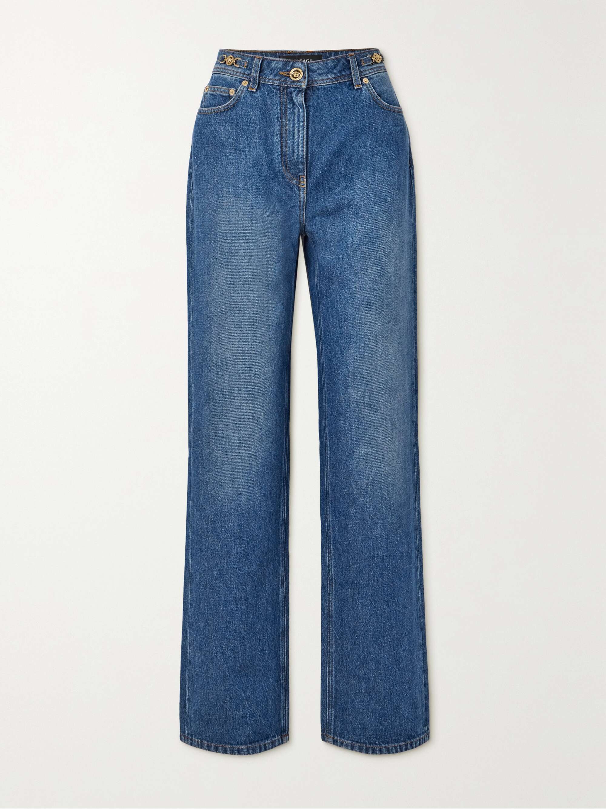 VERSACE Icons medusa '95 high-rise straight-leg jeans | NET-A-PORTER