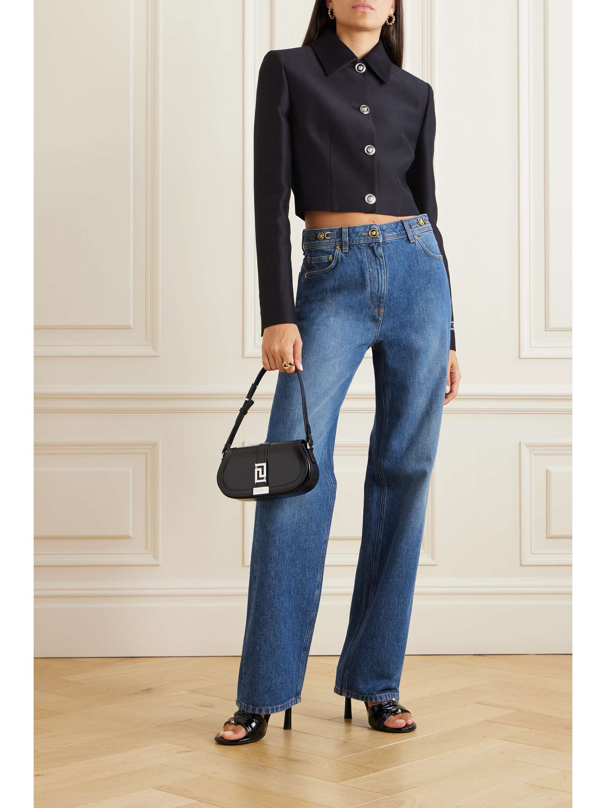 VERSACE Icons medusa '95 high-rise straight-leg jeans | NET-A-PORTER