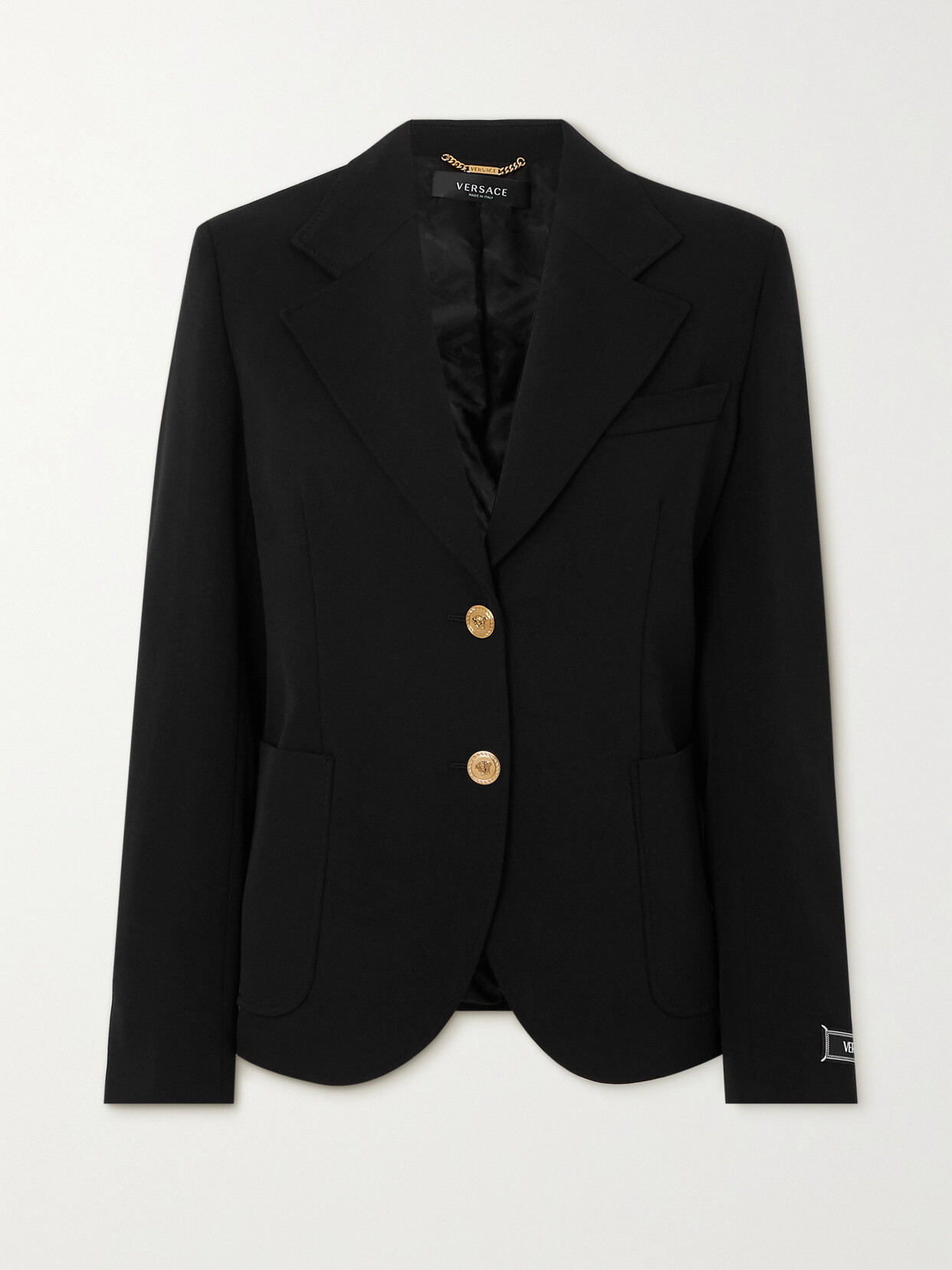 Versace - Icons Wool-blend Blazer - Black