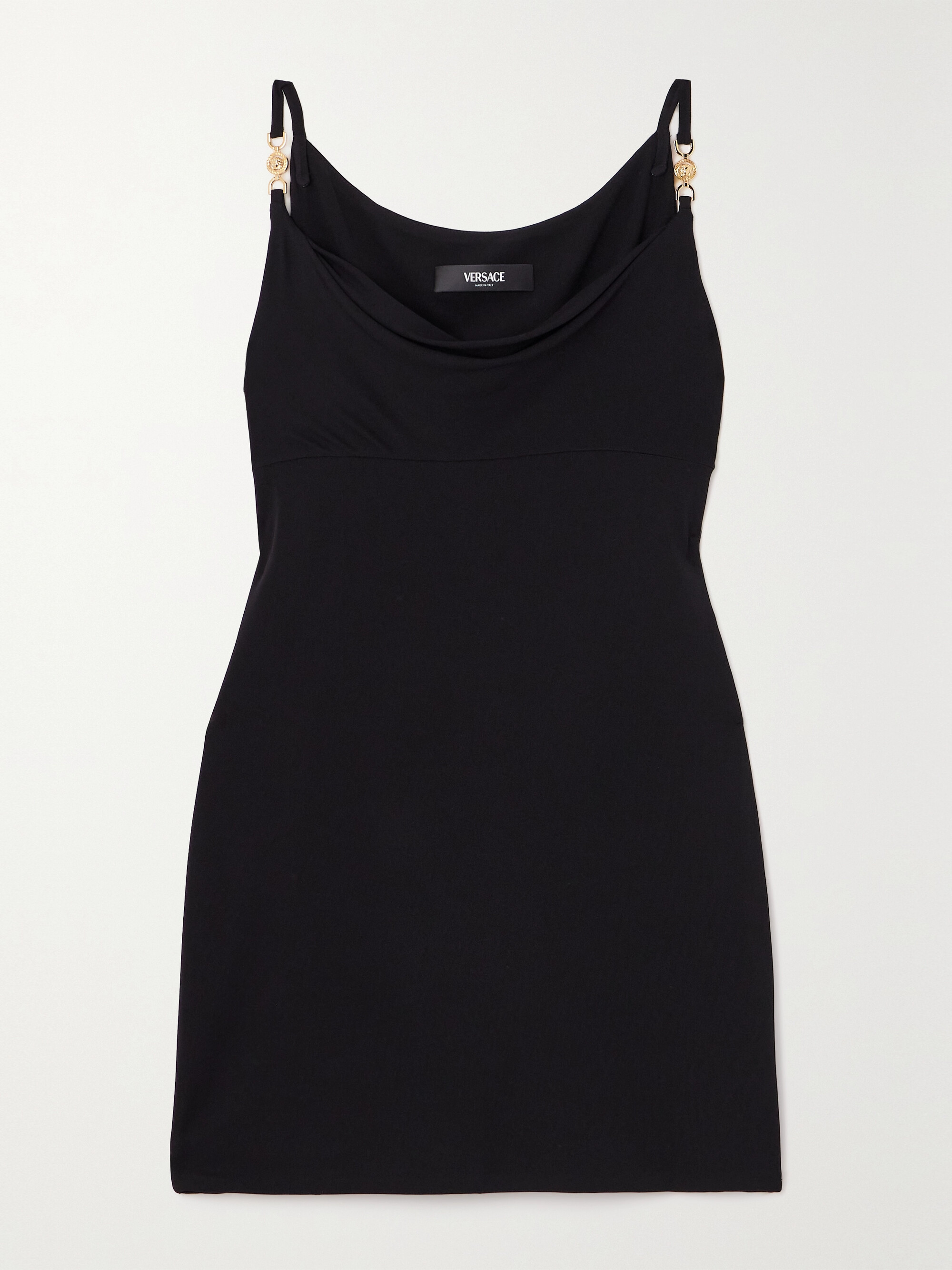 Versace Icons draped crystal-embellished jersey mini dress thumbnail