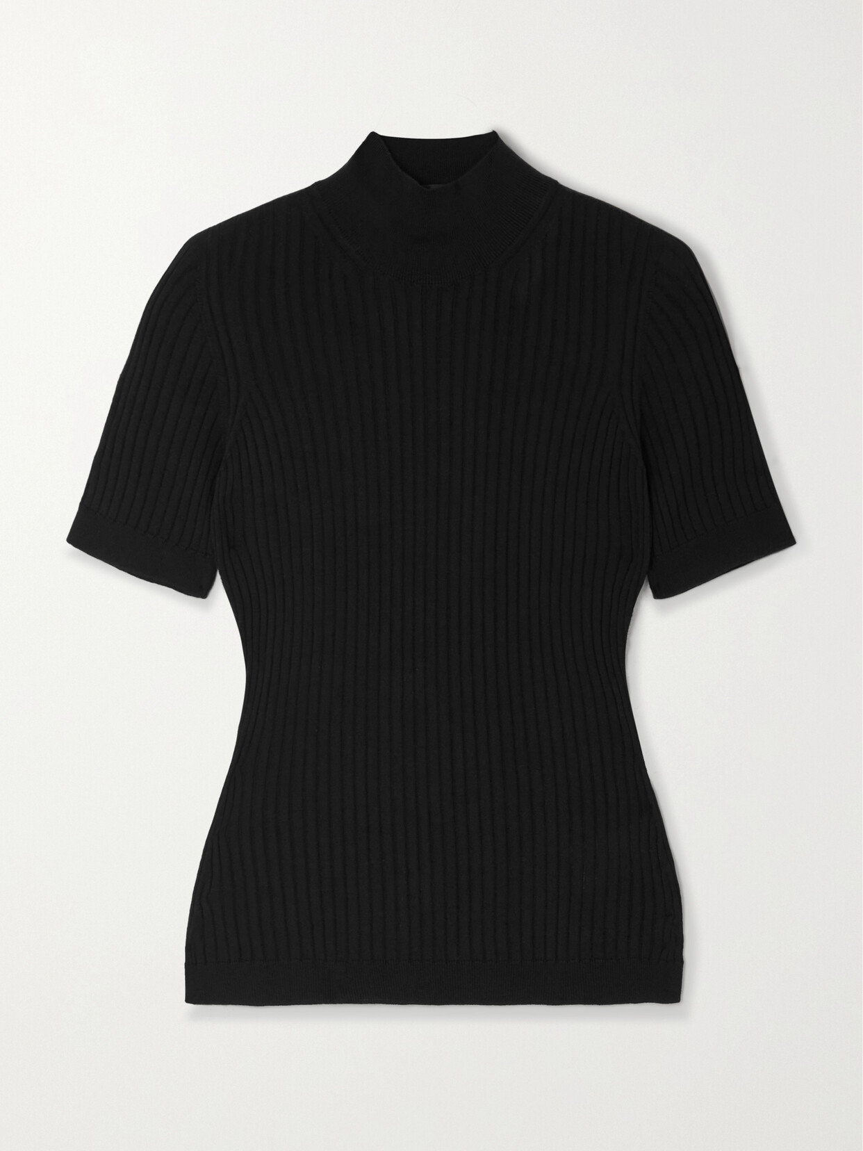 Versace Icons Ribbed Wool Sweater - Black